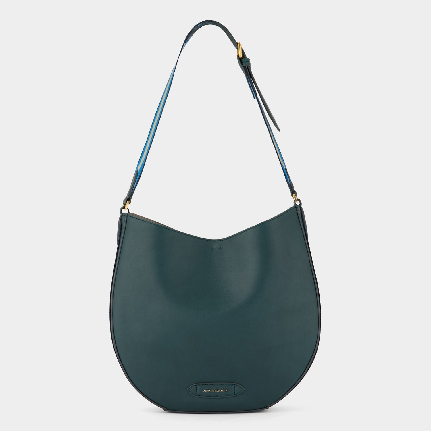 Nastro Small Hobo -

                  
                    Flat Leather in Kelp -
                  

                  Anya Hindmarch UK
