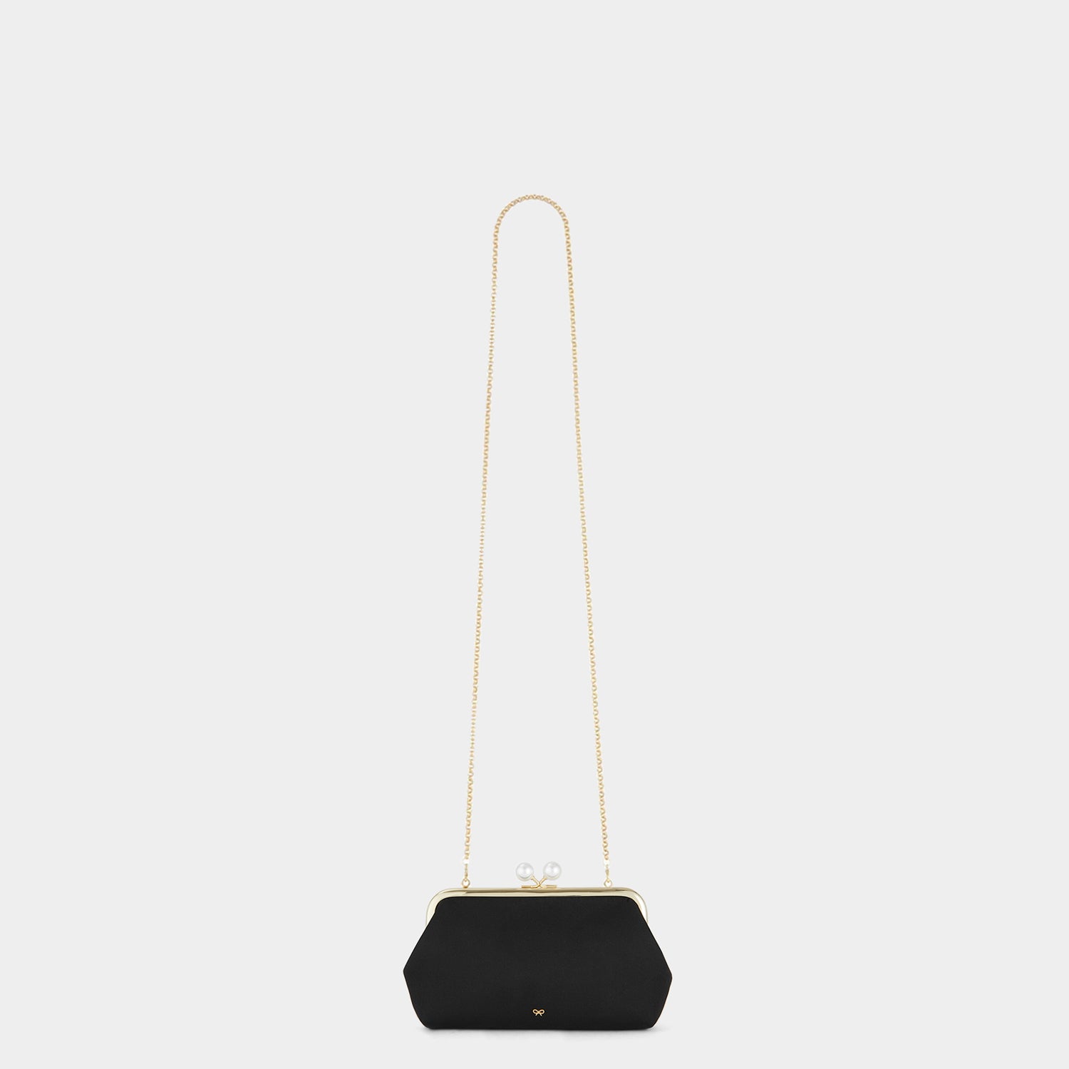 Pearls Maud Clutch -

                  
                    Grosgrain in Black -
                  

                  Anya Hindmarch UK
