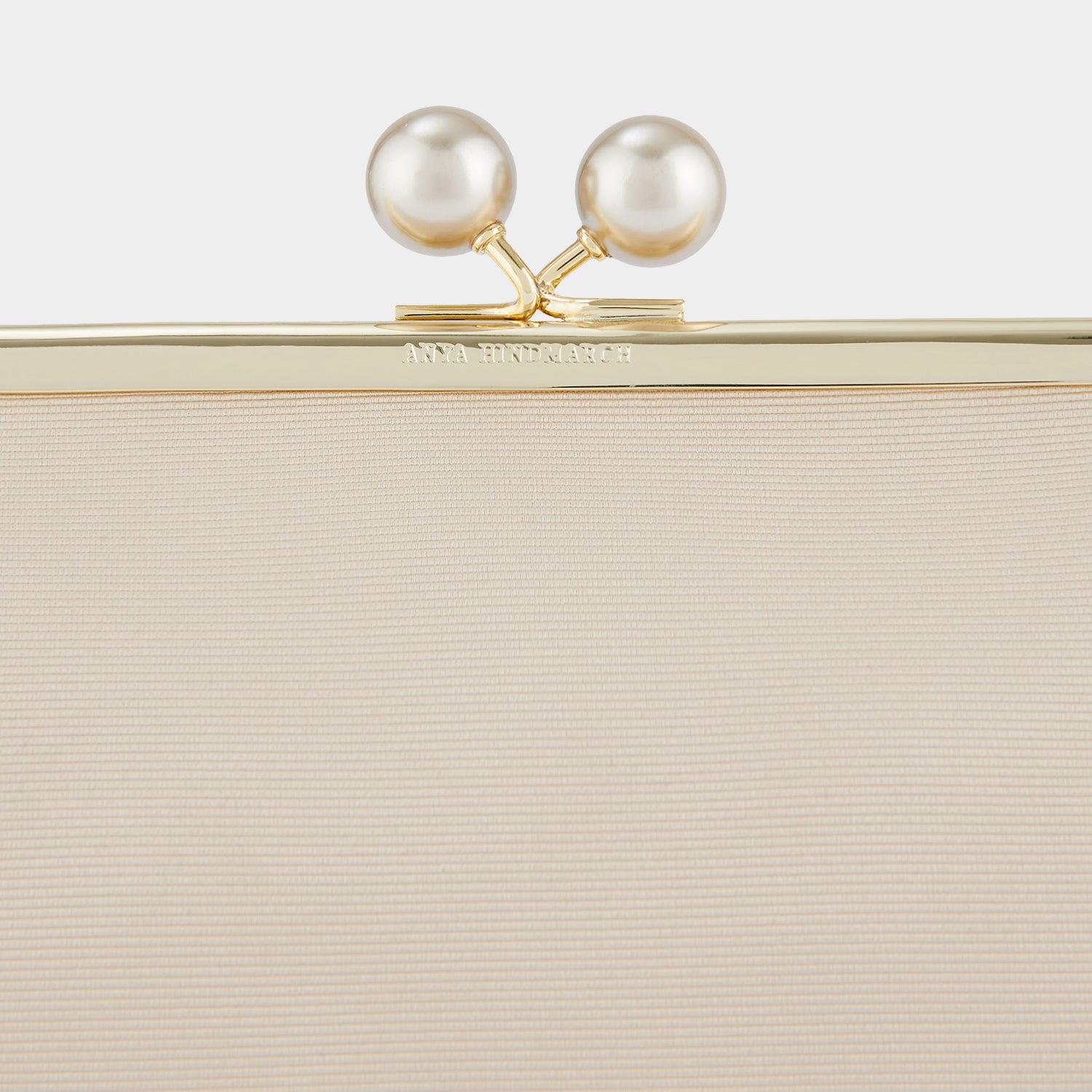 Pearls Maud Clutch -

                  
                    Grosgrain in Porcini -
                  

                  Anya Hindmarch UK
