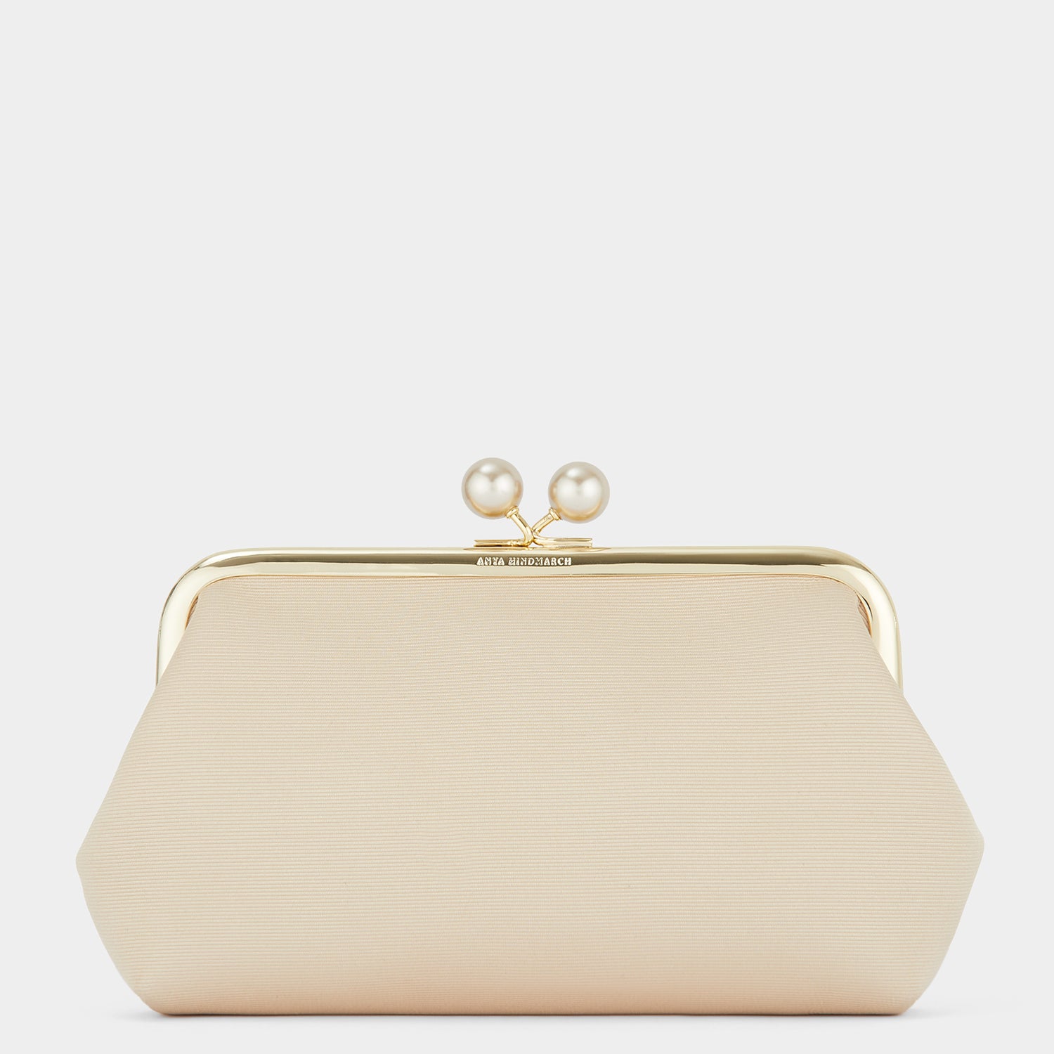 Pearls Maud Clutch -

                  
                    Grosgrain in Porcini -
                  

                  Anya Hindmarch UK
