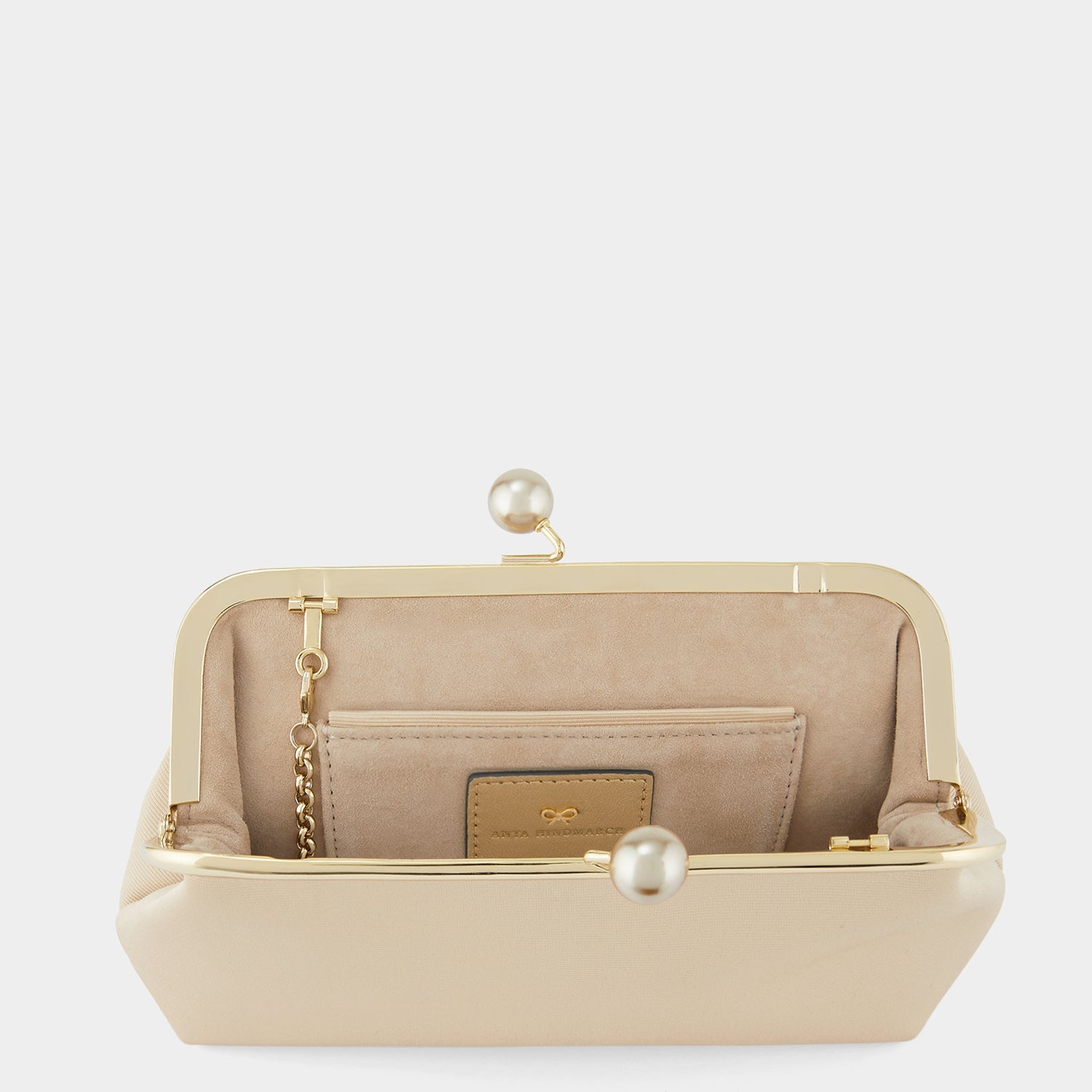 Pearls Maud Clutch -

                  
                    Grosgrain in Porcini -
                  

                  Anya Hindmarch UK
