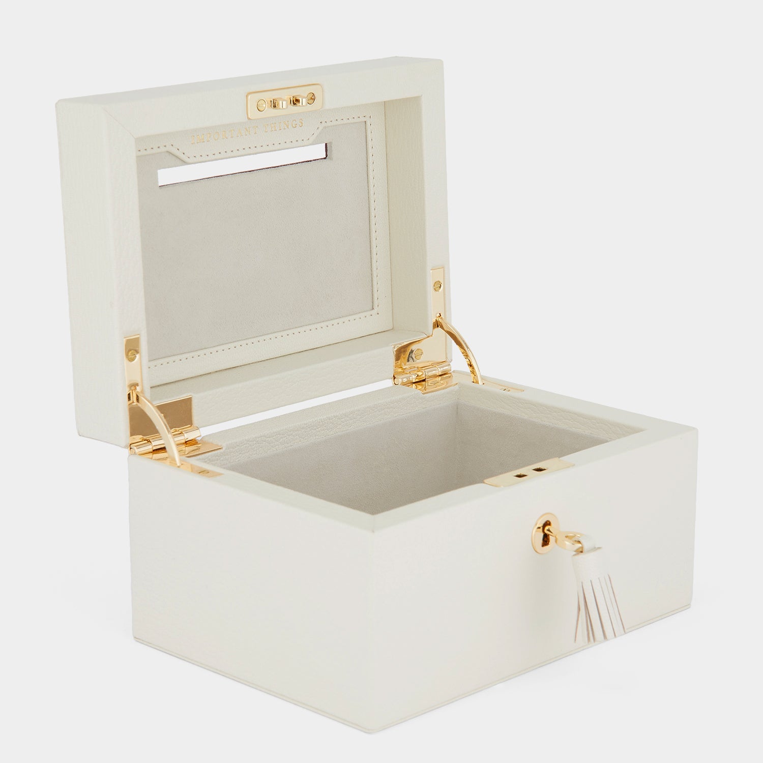 Keep Out Small Box -

                  
                    Capra Leather in Chalk -
                  

                  Anya Hindmarch UK
