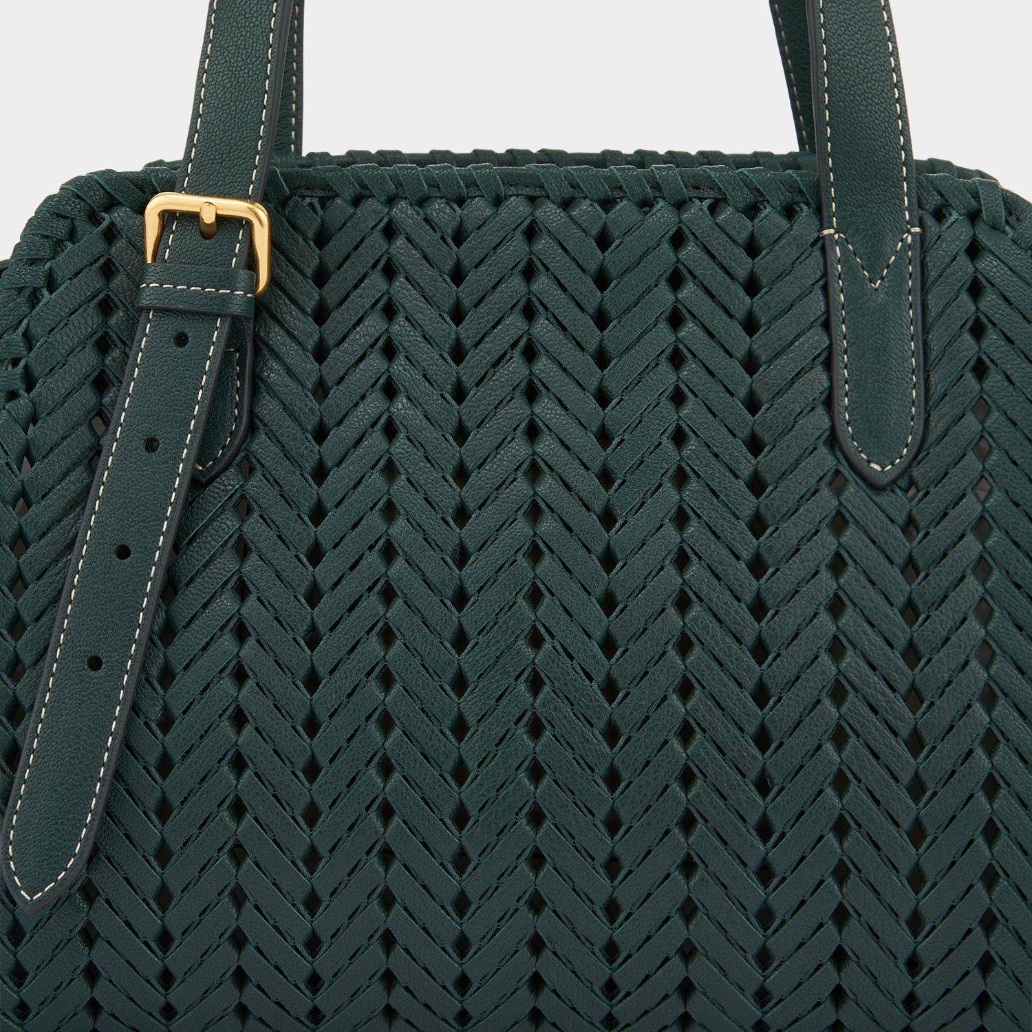 Neeson Zip Top Bag -

                  
                    Capra Leather in Kelp -
                  

                  Anya Hindmarch UK
