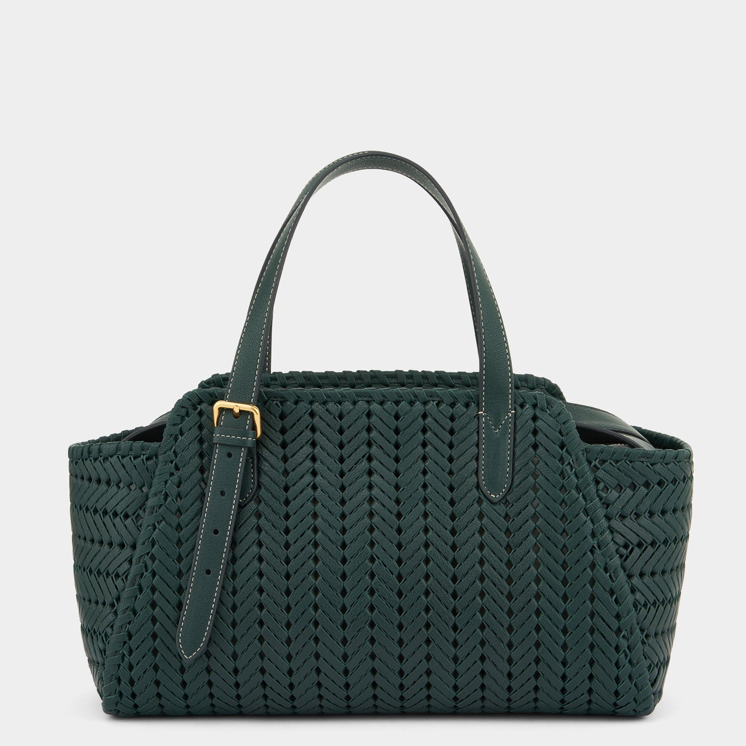 Neeson Zip Top Bag -

                  
                    Capra Leather in Kelp -
                  

                  Anya Hindmarch UK

