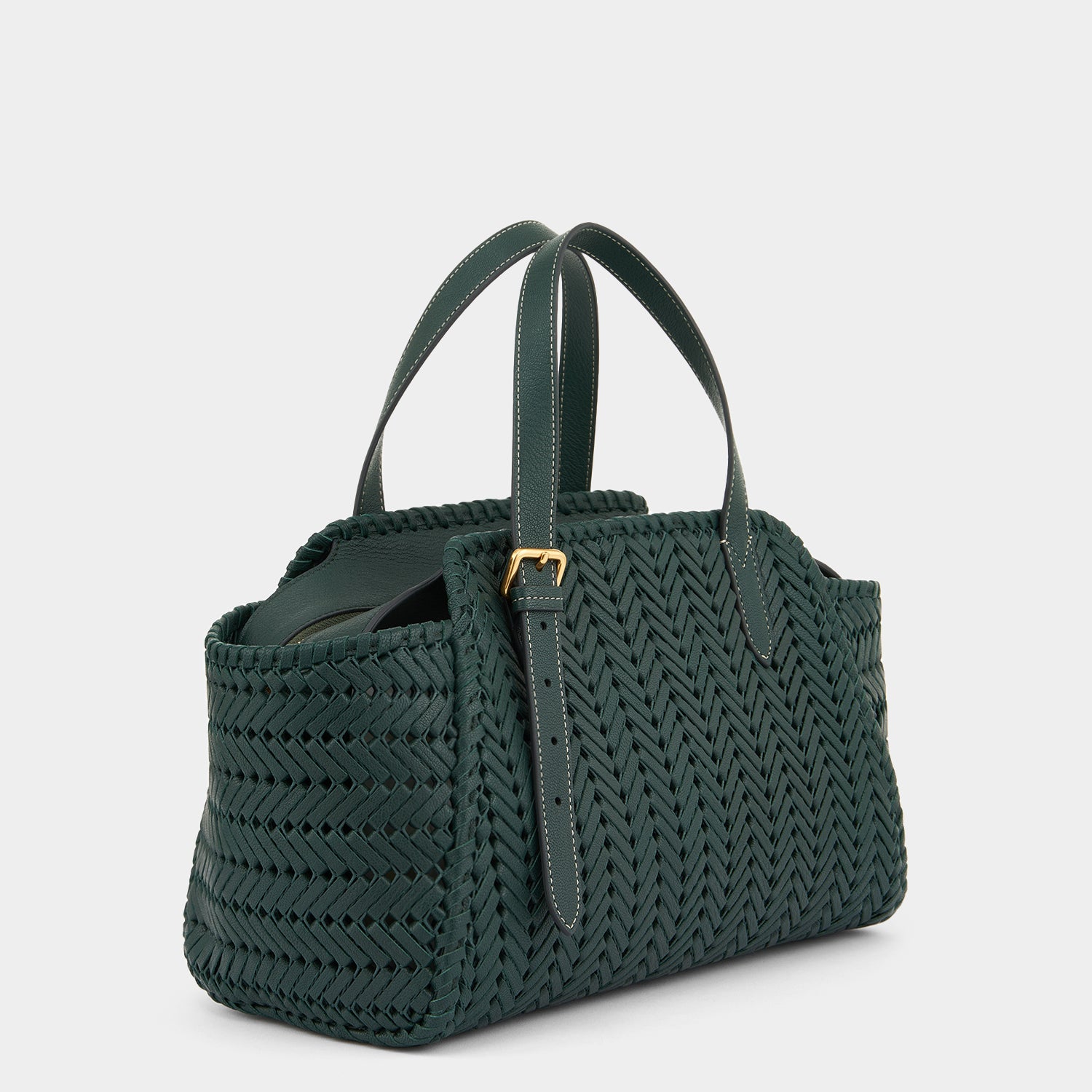 Neeson Zip Top Bag -

                  
                    Capra Leather in Kelp -
                  

                  Anya Hindmarch UK
