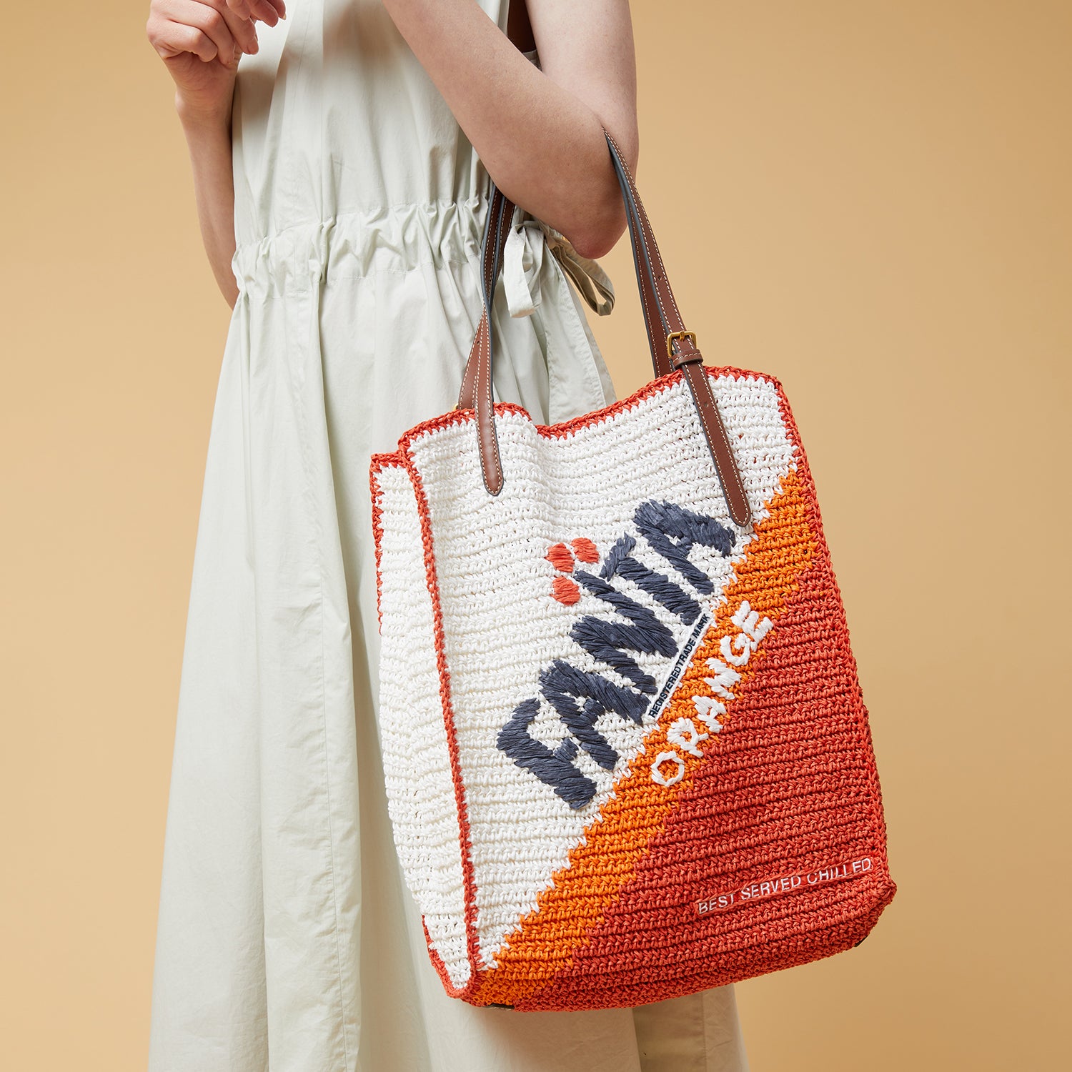 Anya Brands Fanta Tote -

                  
                    Woven Paper in Clementine -
                  

                  Anya Hindmarch UK
