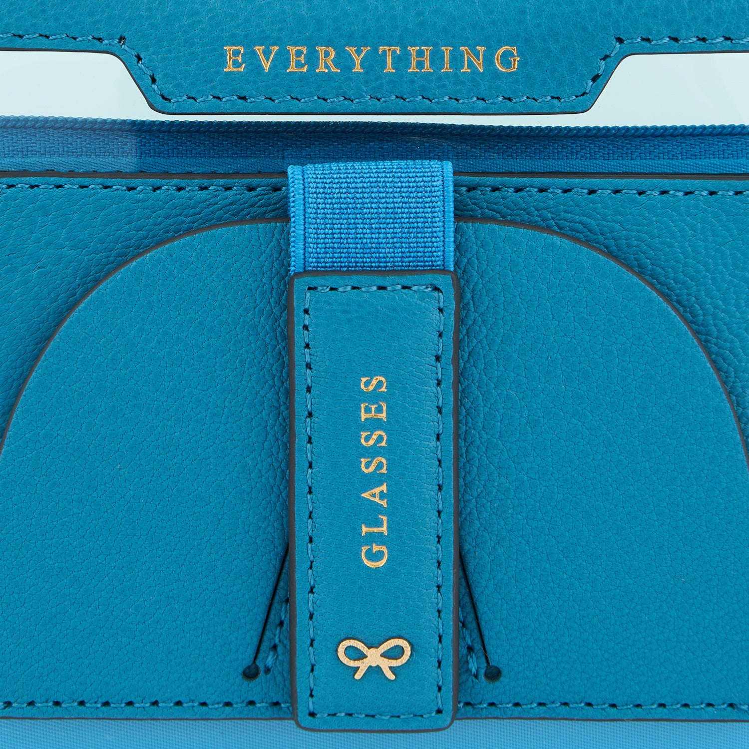 Everything Pouch -

                  
                    Capra Leather in Peacock -
                  

                  Anya Hindmarch UK
