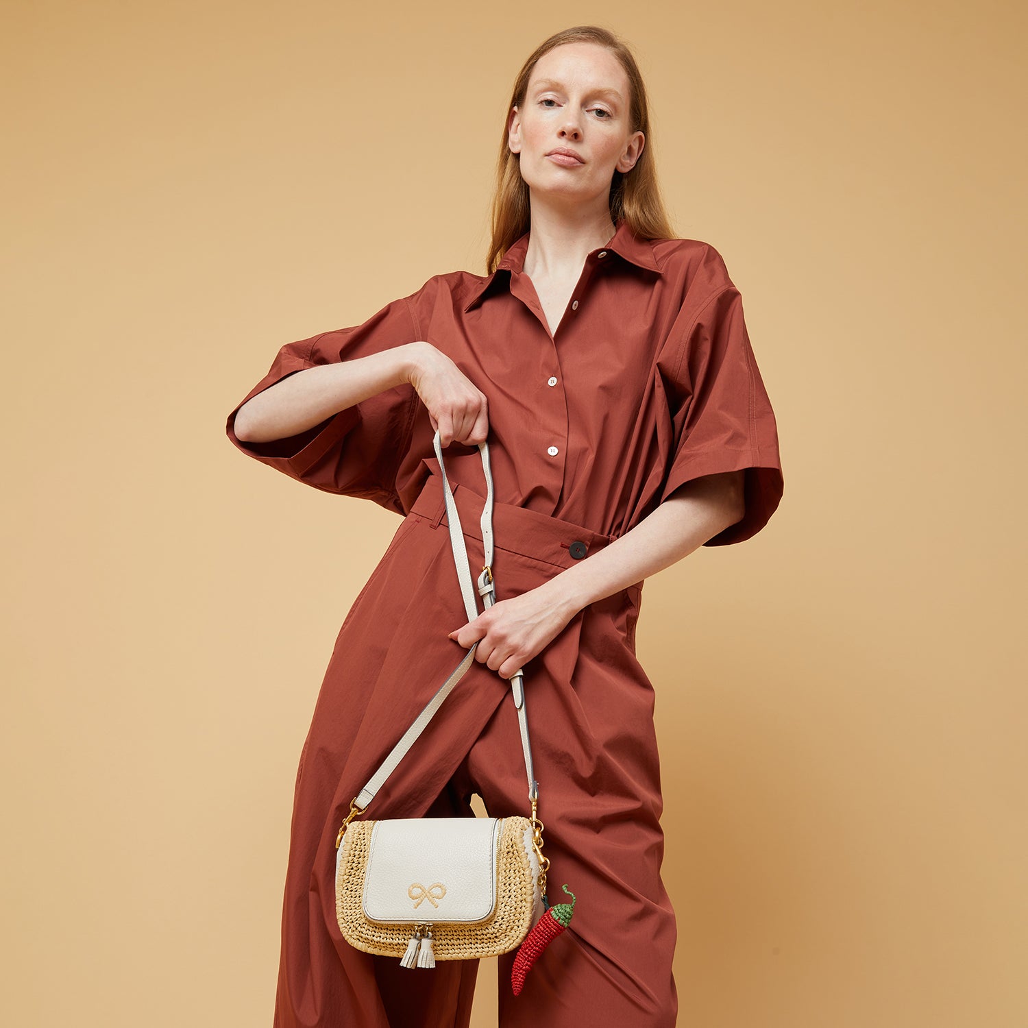 Small Vere Soft Satchel -

                  
                    Capra Leather in Chalk -
                  

                  Anya Hindmarch UK
