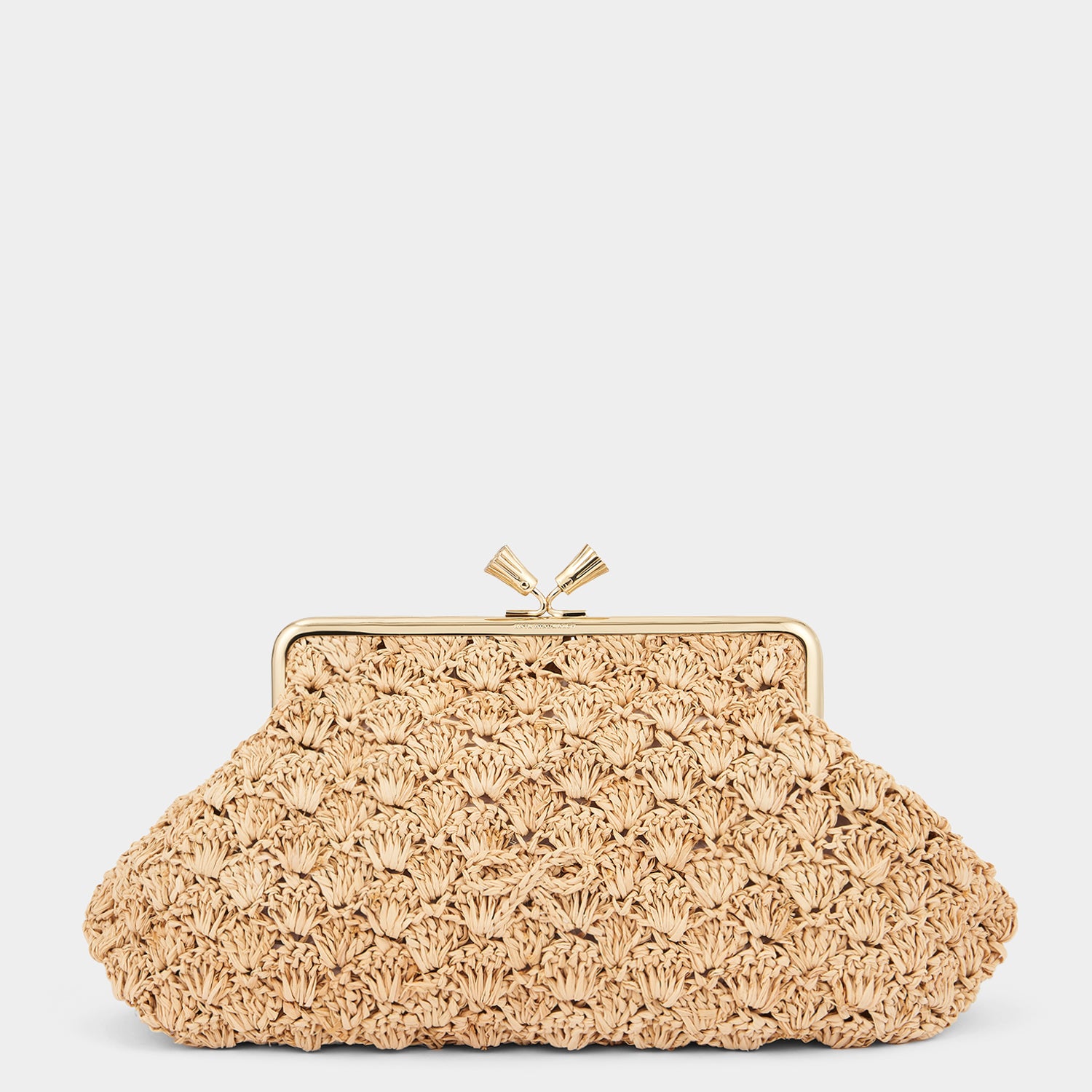 Maud Large Bow Clutch -

                  
                    Raffia in Natural -
                  

                  Anya Hindmarch UK
