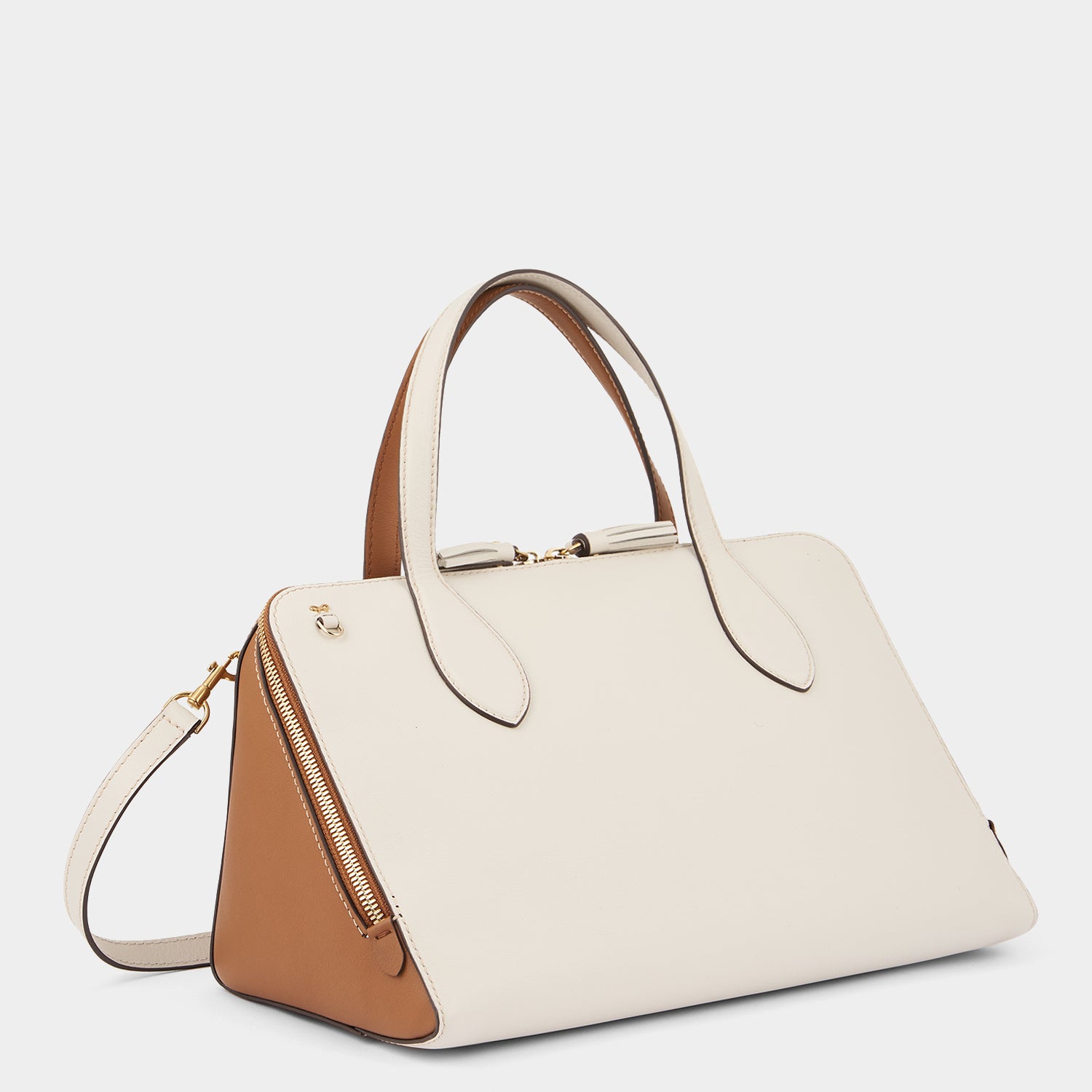 Wedge Cross-body -

                  
                    Calf Leather in Chalk/Pecan -
                  

                  Anya Hindmarch UK
