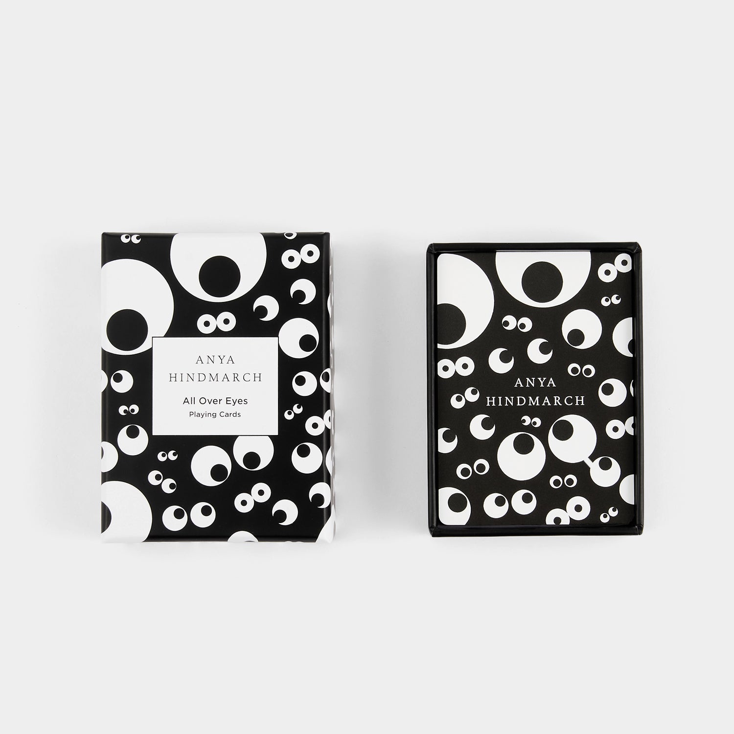 All Over Eyes Playing Cards -

                  
                    Card in Black -
                  

                  Anya Hindmarch UK
