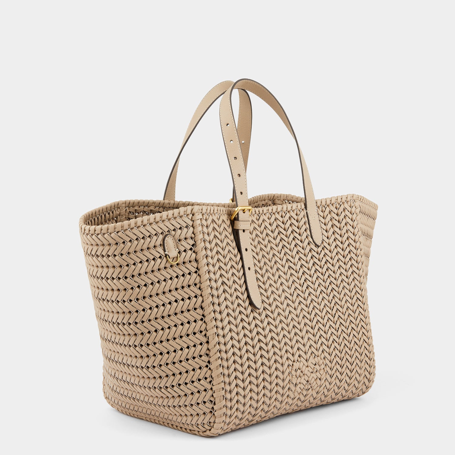 Neeson Square Tote -

                  
                    Capra Leather in Light Nude -
                  

                  Anya Hindmarch UK
