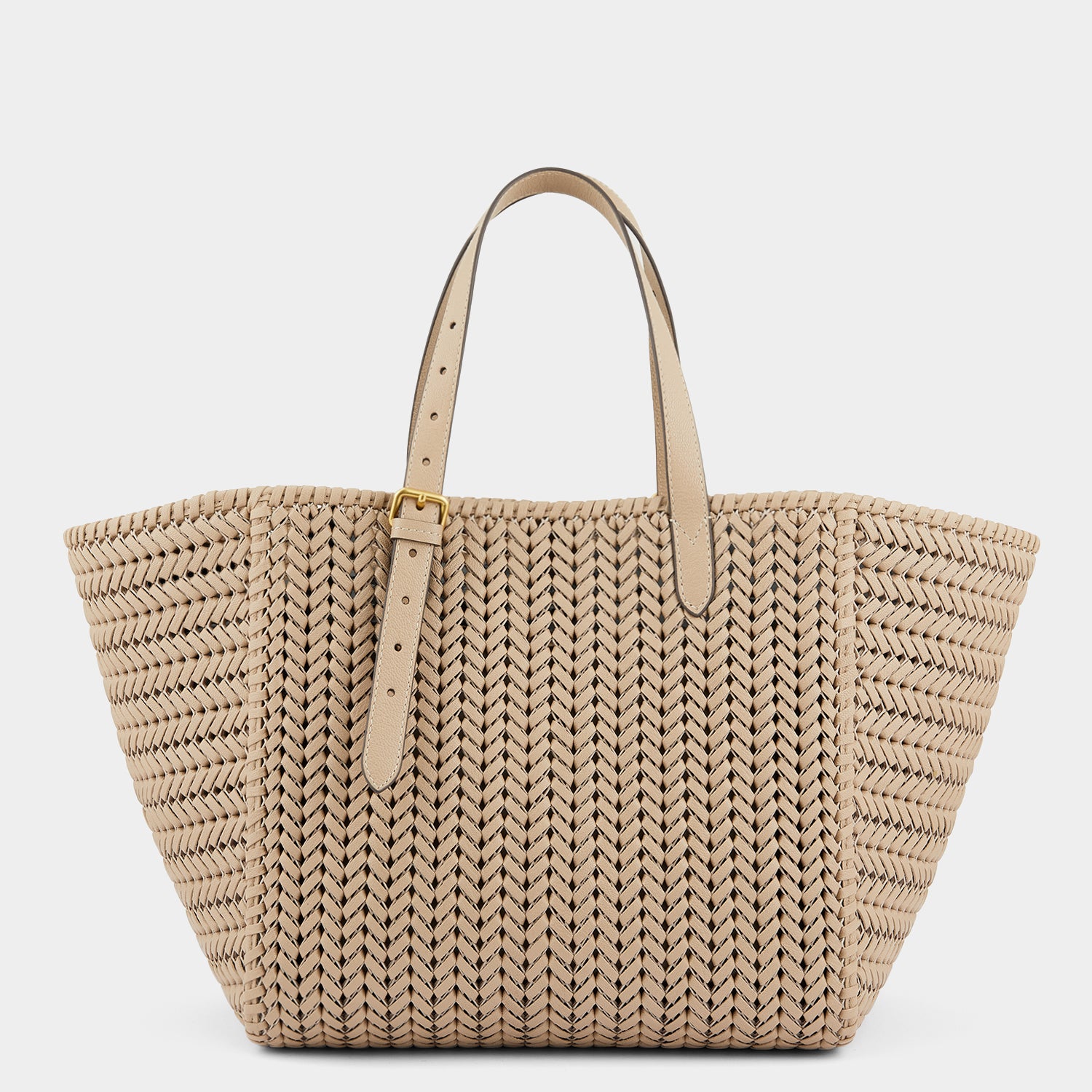 Neeson Square Tote -

                  
                    Capra Leather in Light Nude -
                  

                  Anya Hindmarch UK
