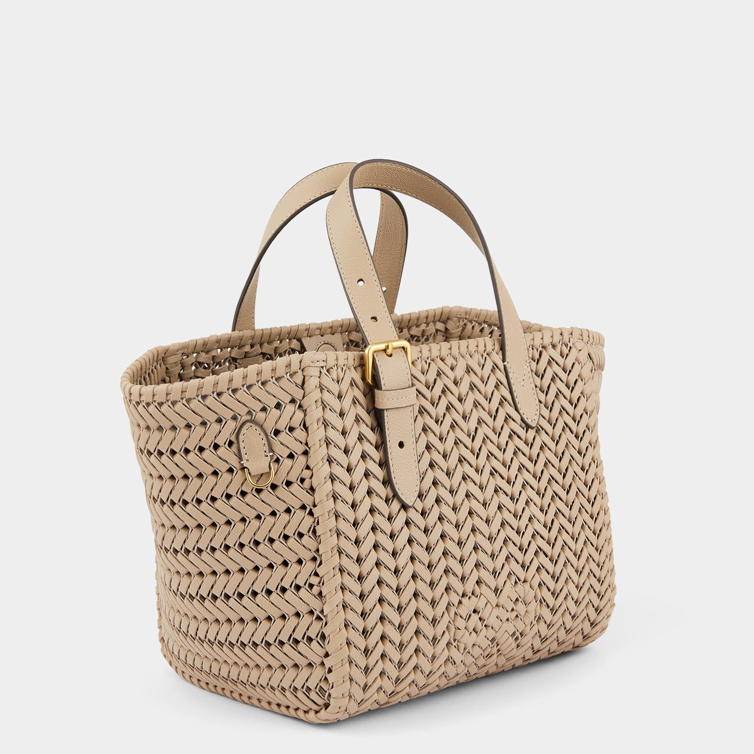 Neeson Small Square Tote -

                  
                    Capra Leather in Light Nude -
                  

                  Anya Hindmarch UK
