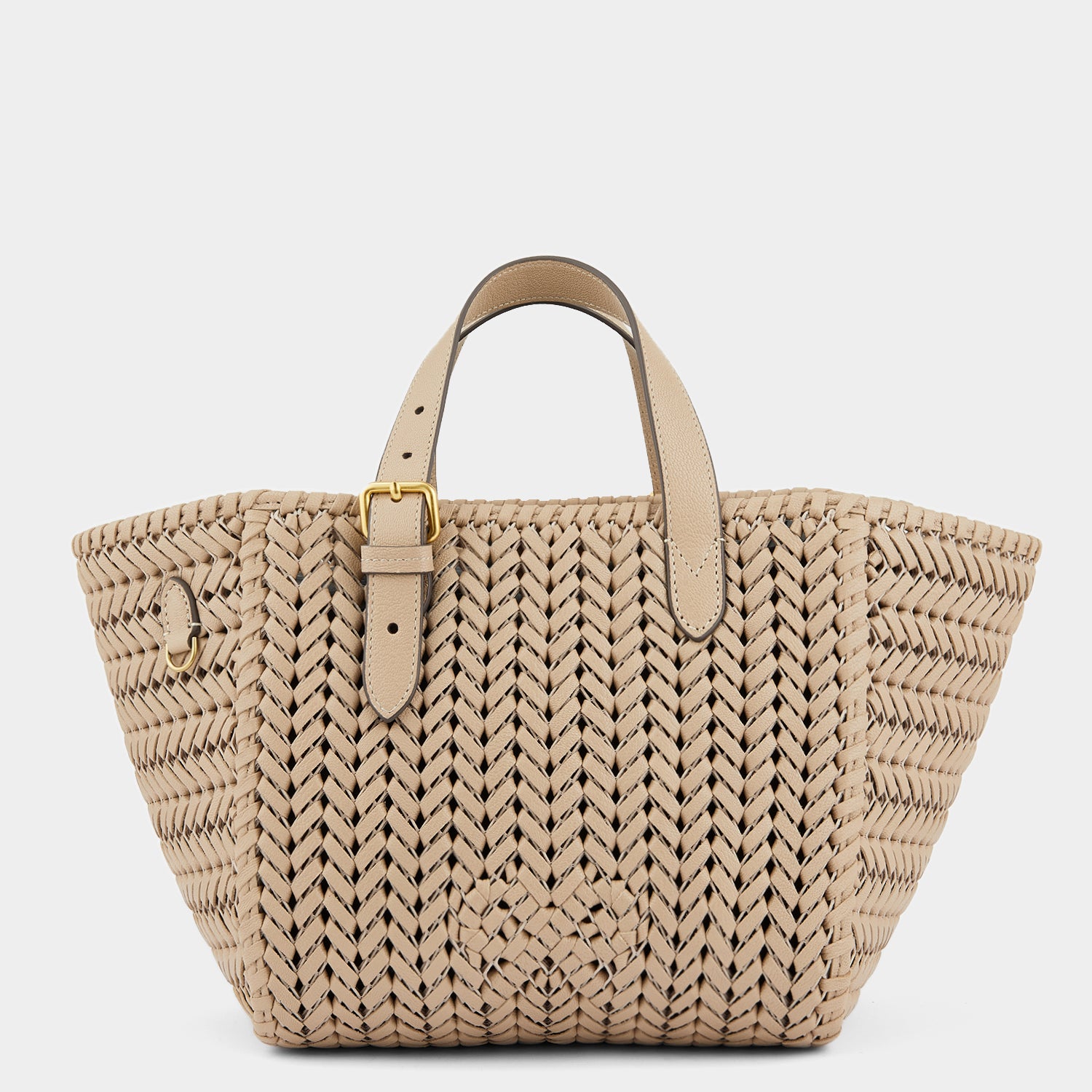 Neeson Small Square Tote -

                  
                    Capra Leather in Light Nude -
                  

                  Anya Hindmarch UK
