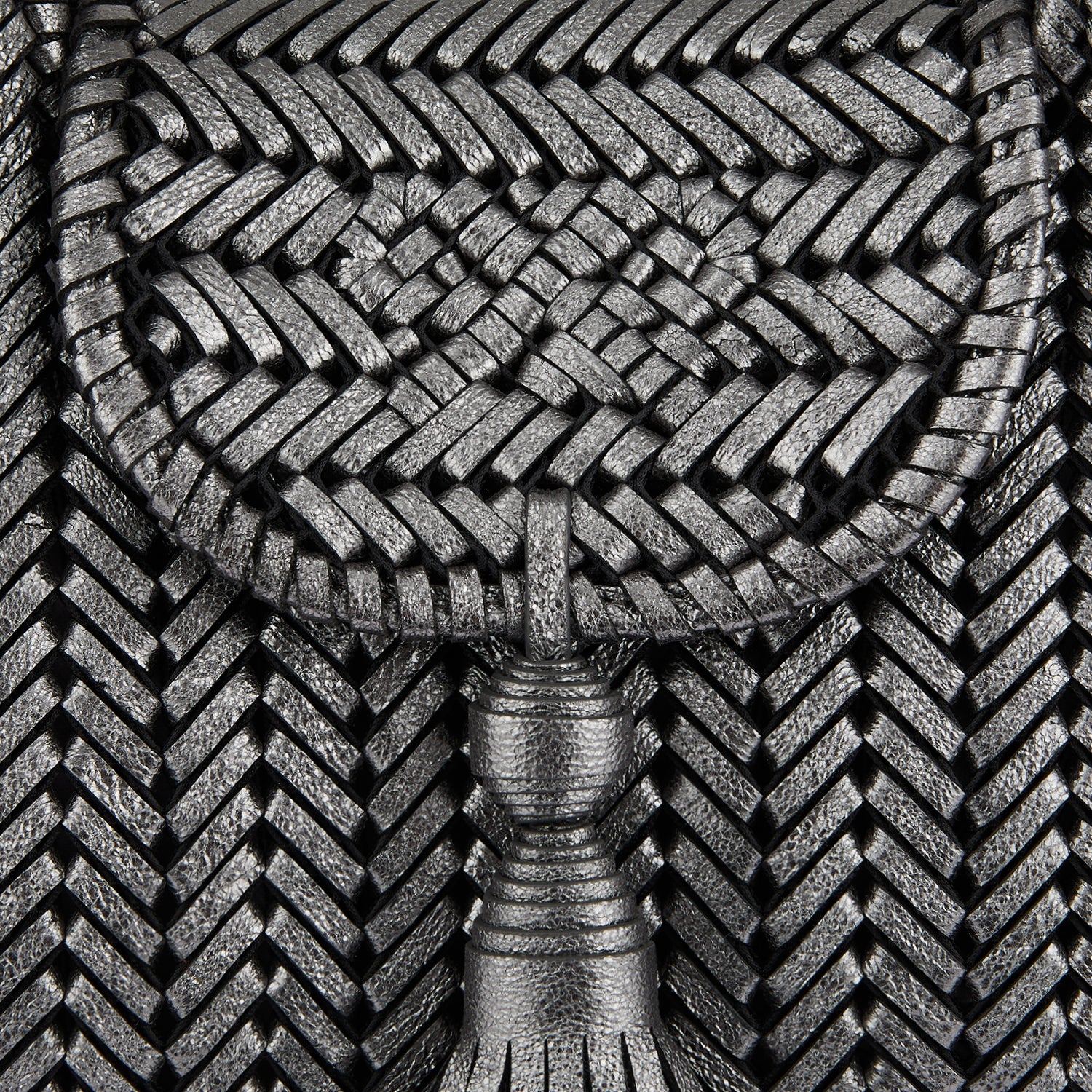 Neeson Tassel Tote -

                  
                    Metallic Leather in Anthracite -
                  

                  Anya Hindmarch UK
