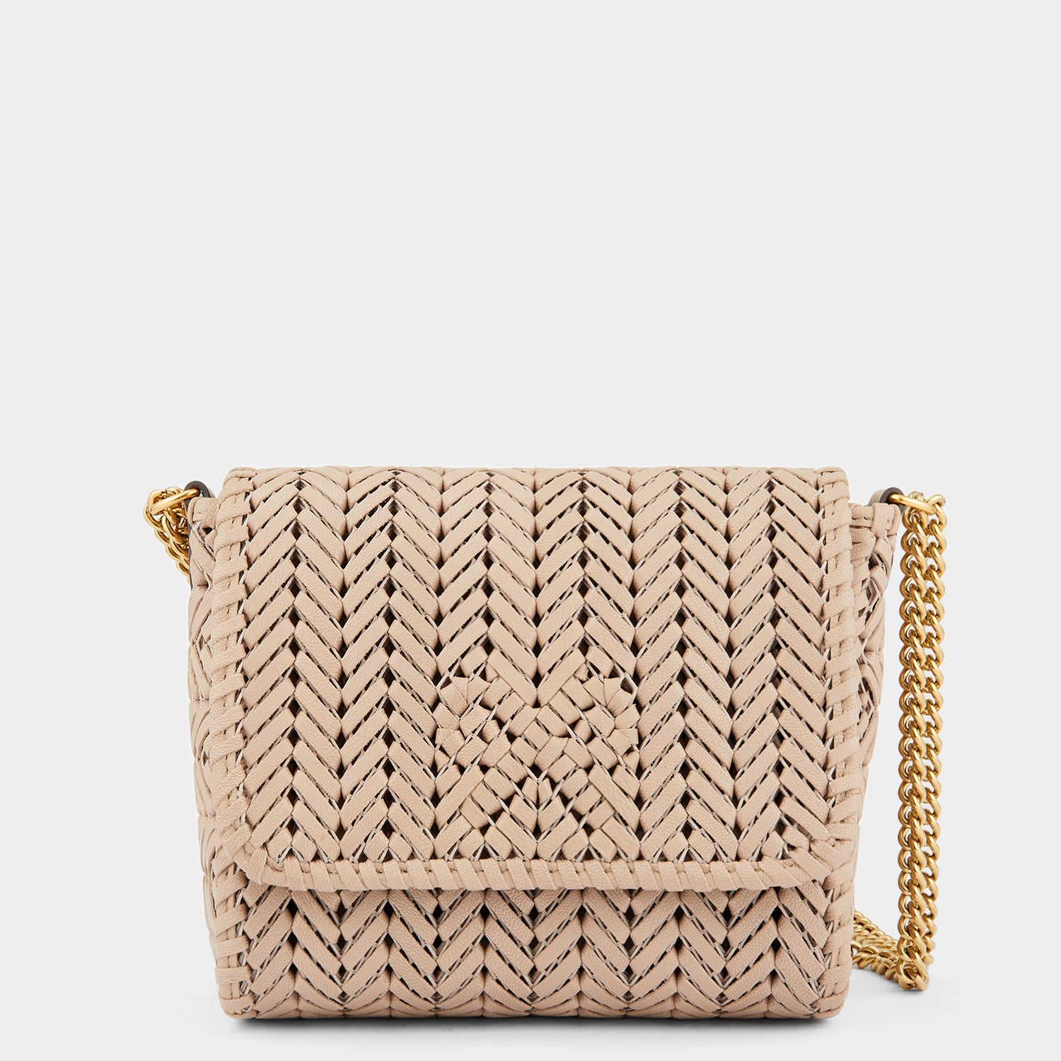 Neeson Chain Cross-body -

                  
                    Capra Leather in Light Nude -
                  

                  Anya Hindmarch UK
