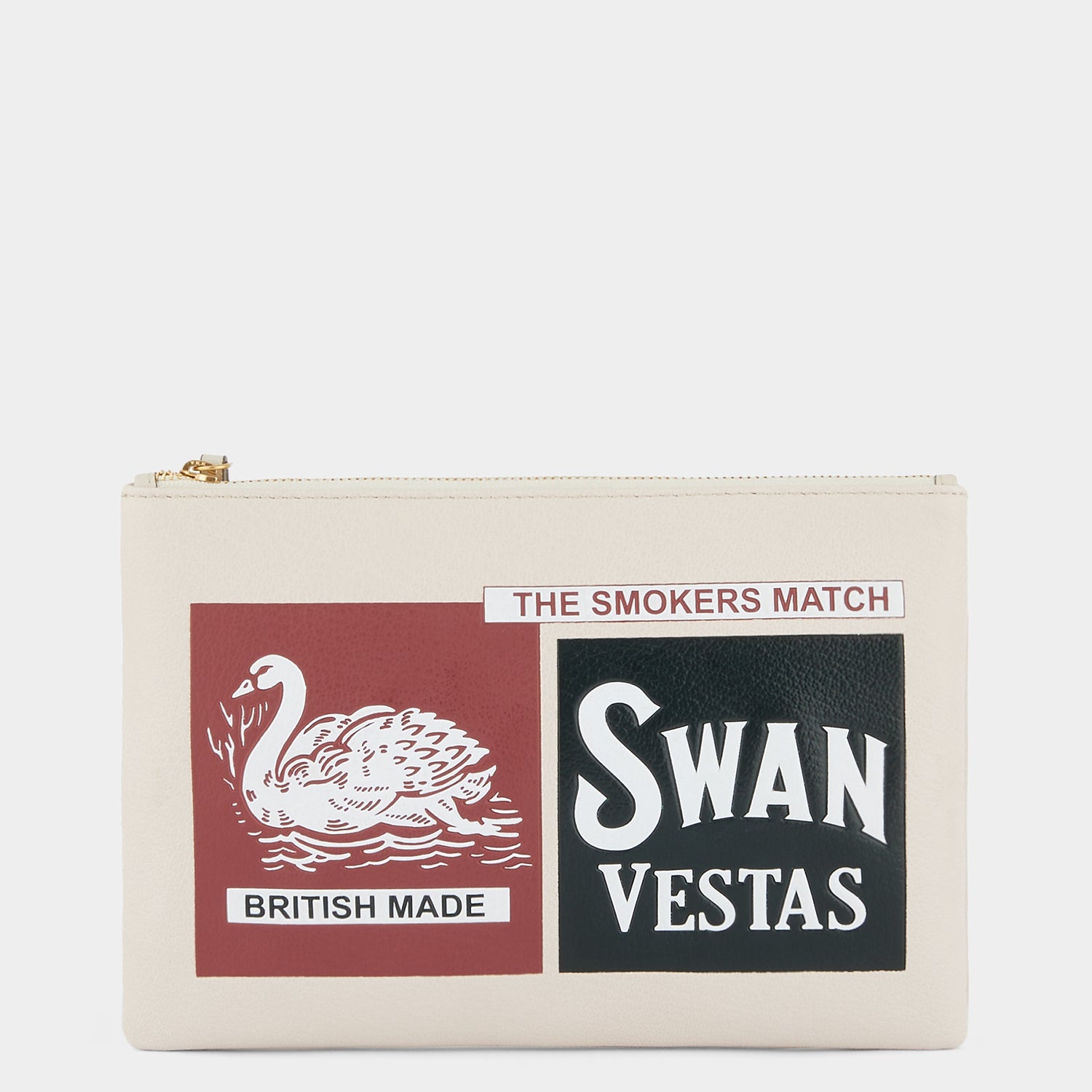 Anya Brands Swan Tassel Clutch -

                  
                    Capra Leather in Chalk -
                  

                  Anya Hindmarch UK
