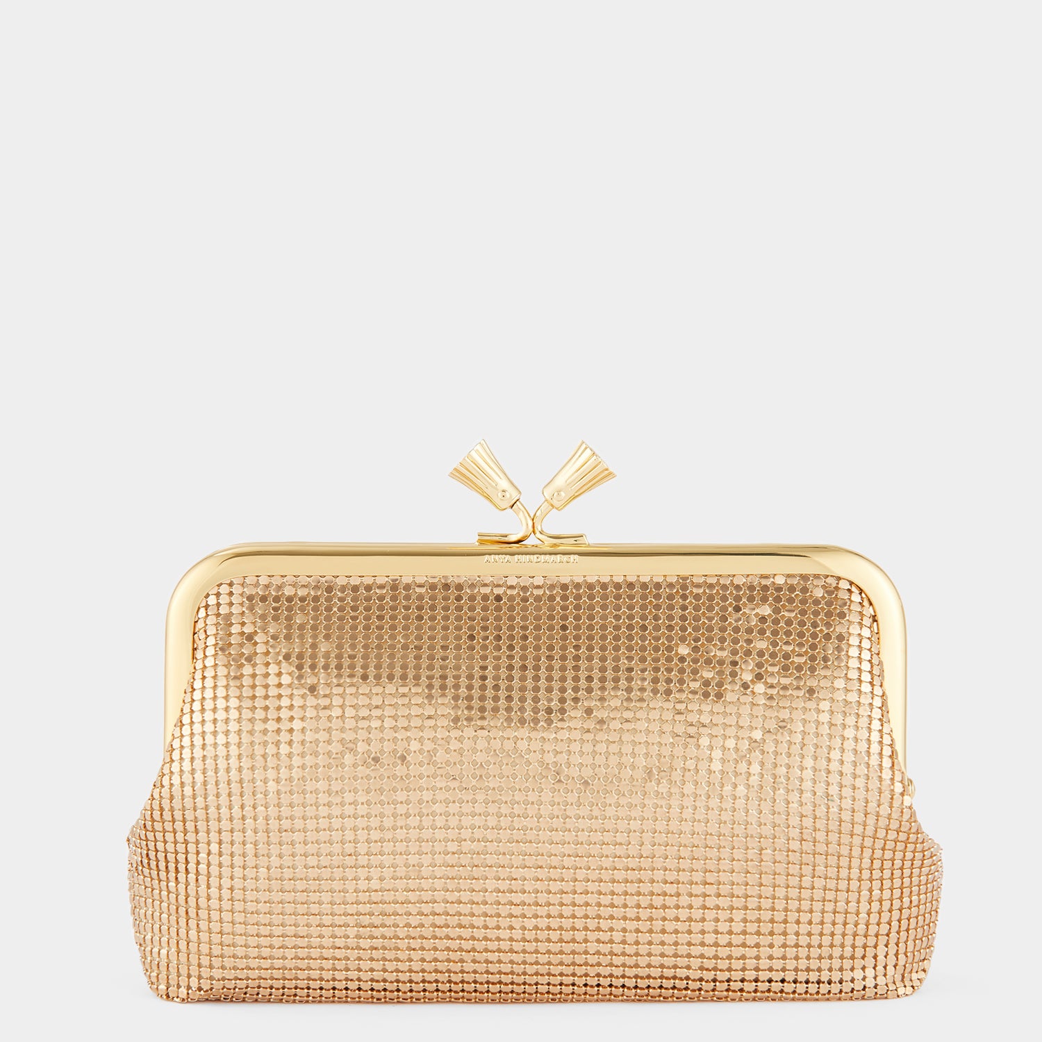 Maud Mesh Tassel Clutch -

                  
                    Metal Mesh in Gold -
                  

                  Anya Hindmarch UK
