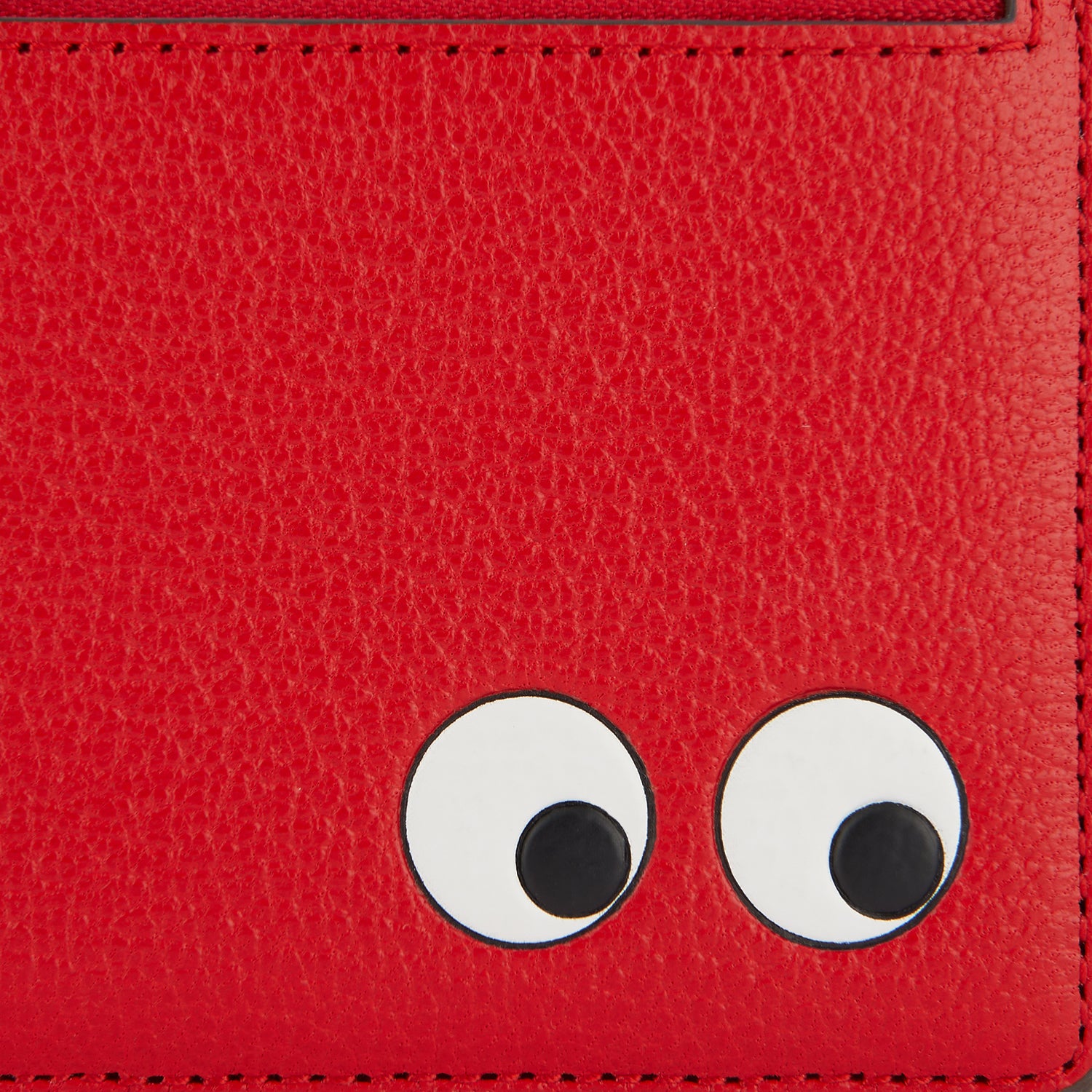 Eyes Zipped Card Case -

                  
                    Capra in Bright Red -
                  

                  Anya Hindmarch UK
