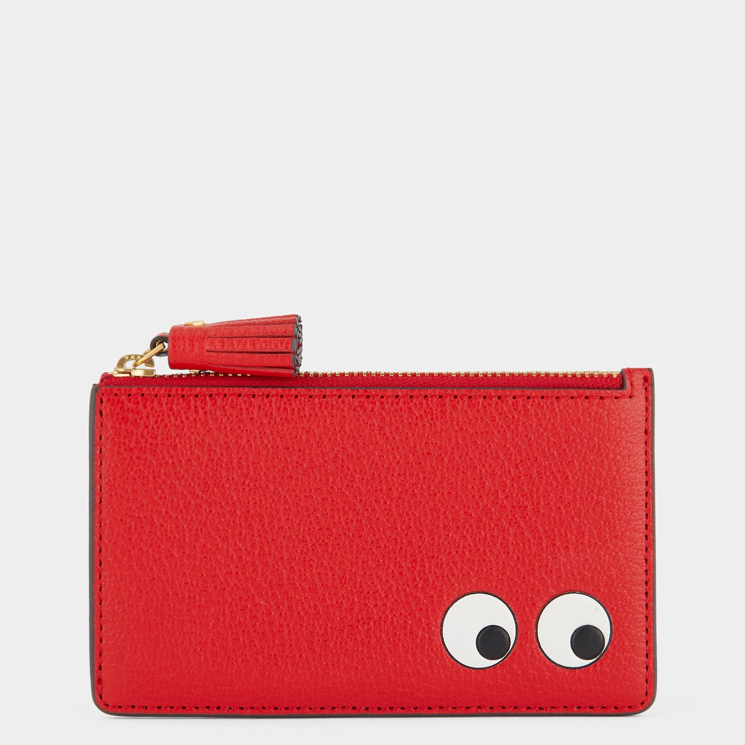 Eyes Zipped Card Case -

                  
                    Capra in Bright Red -
                  

                  Anya Hindmarch UK
