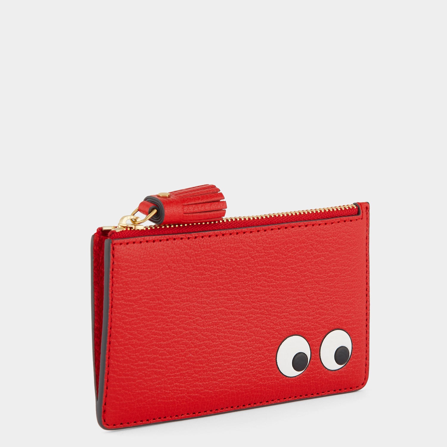 Eyes Zipped Card Case -

                  
                    Capra in Bright Red -
                  

                  Anya Hindmarch UK
