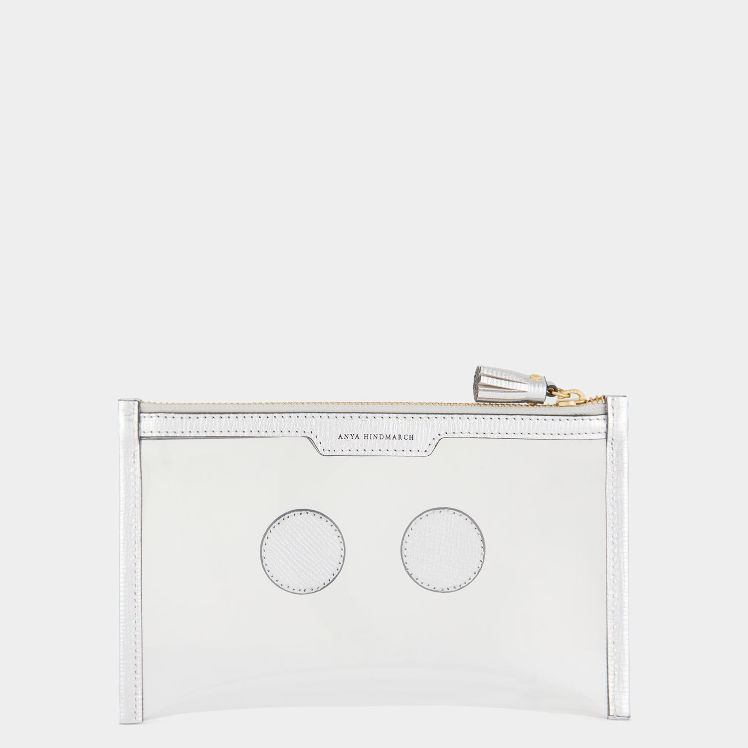 Eyes Keep Safe Pouch -

                  
                    Metallic Leather in Silver Metallic -
                  

                  Anya Hindmarch UK
