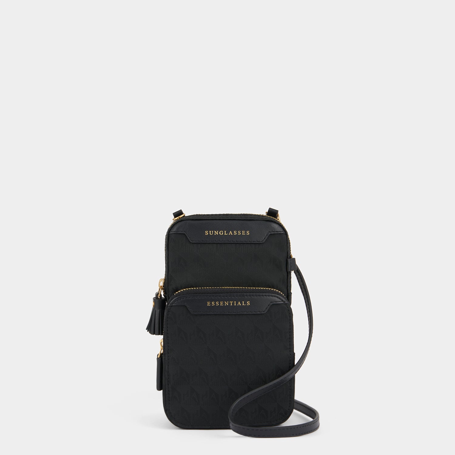 Logo Essentials Cross-body -

                  
                    Jacquard Nylon in Black -
                  

                  Anya Hindmarch UK
