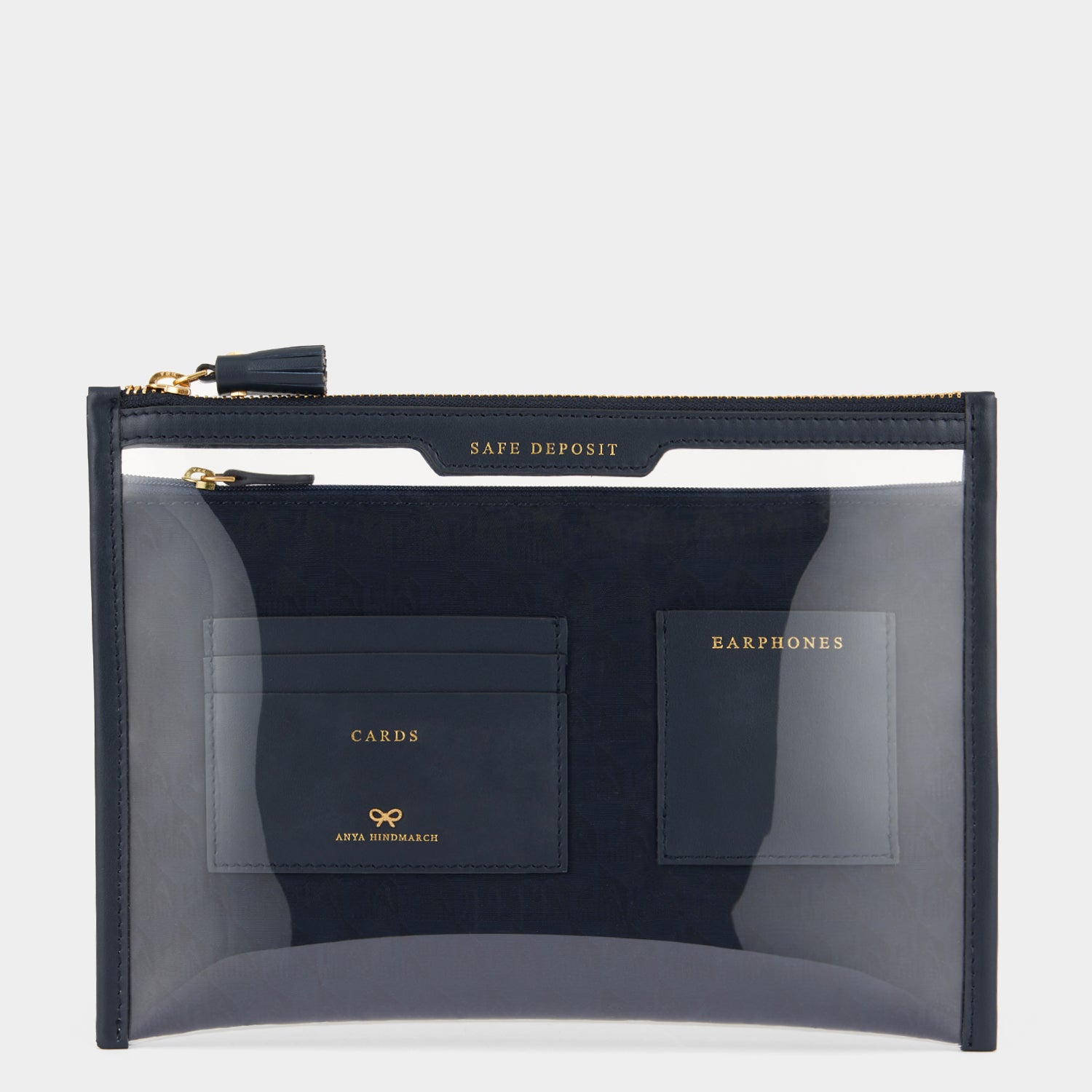 Logo Safe Deposit Case -

                  
                    Jacquard Nylon in Marine -
                  

                  Anya Hindmarch UK
