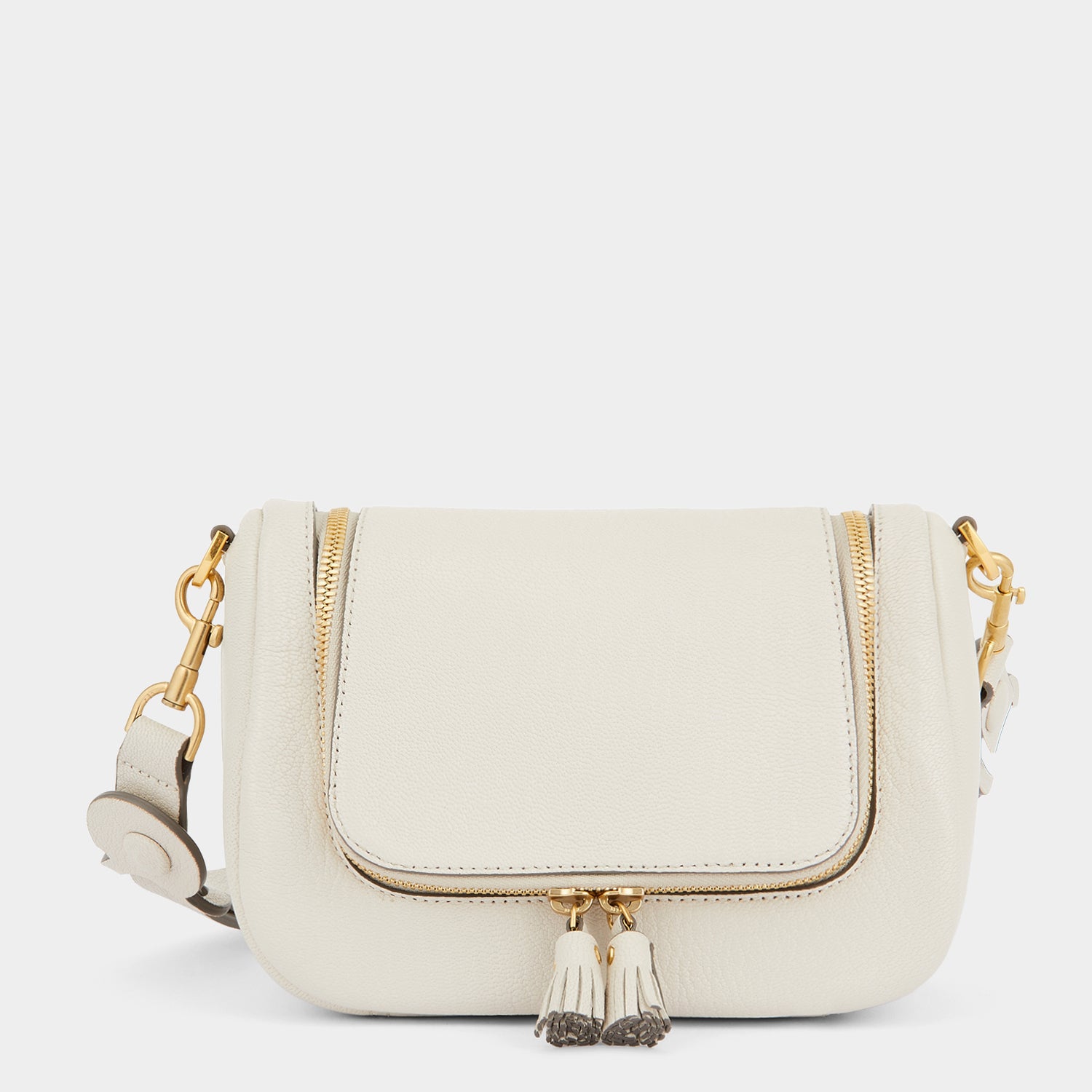 Small Vere Soft Satchel -

                  
                    Grain Leather in Chalk -
                  

                  Anya Hindmarch UK
