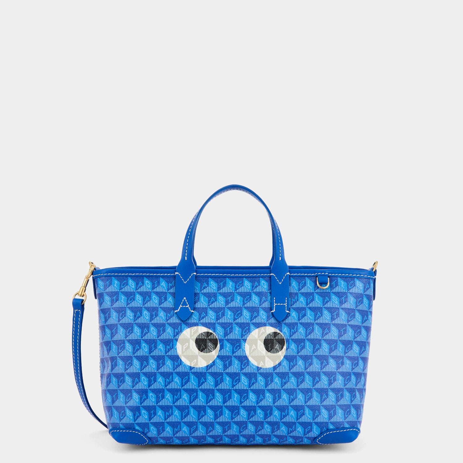 I Am A Plastic Bag XS Eyes Tote -

                  
                    Recycled Canvas in Electric Blue -
                  

                  Anya Hindmarch UK
