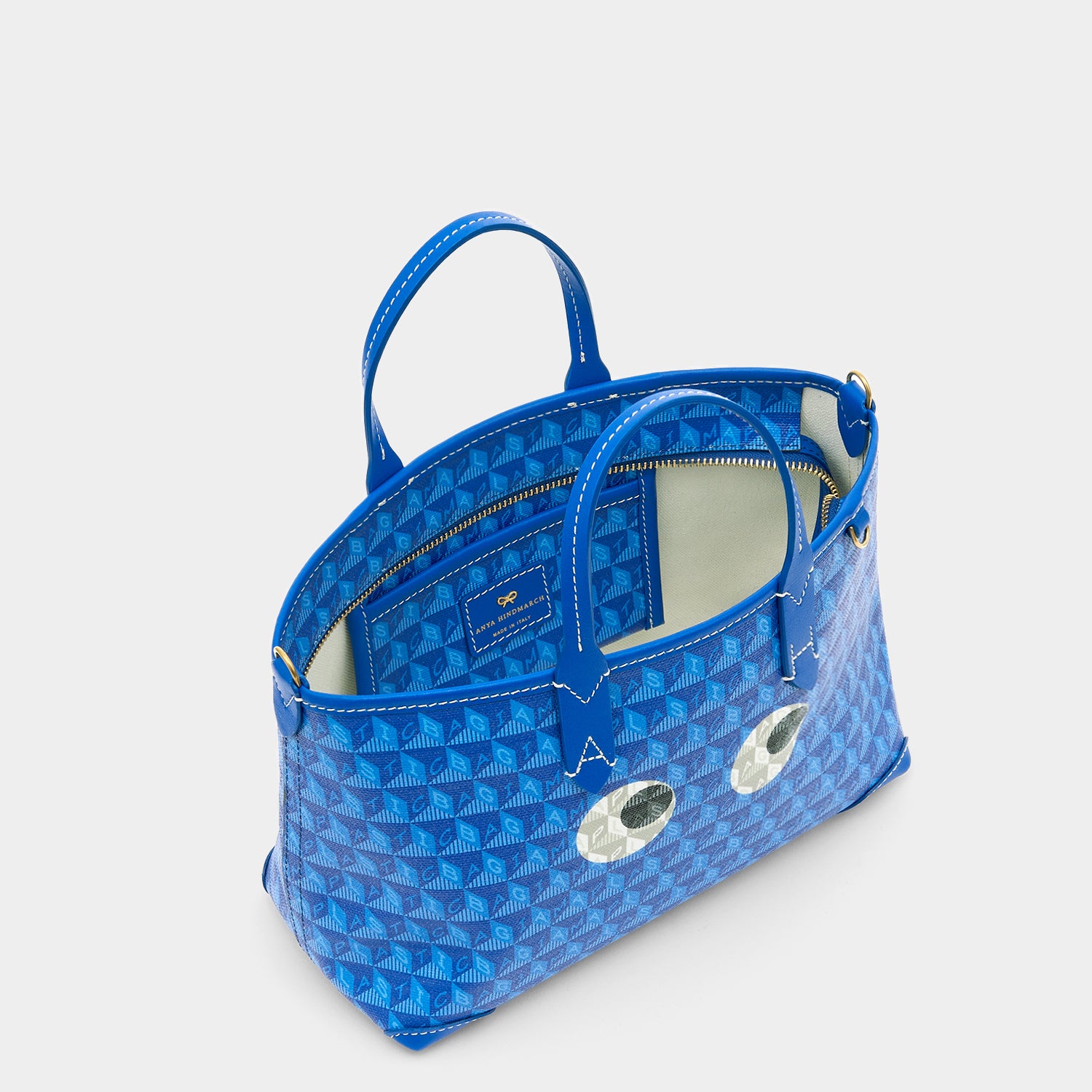 I Am A Plastic Bag XS Eyes Tote -

                  
                    Recycled Canvas in Electric Blue -
                  

                  Anya Hindmarch UK
