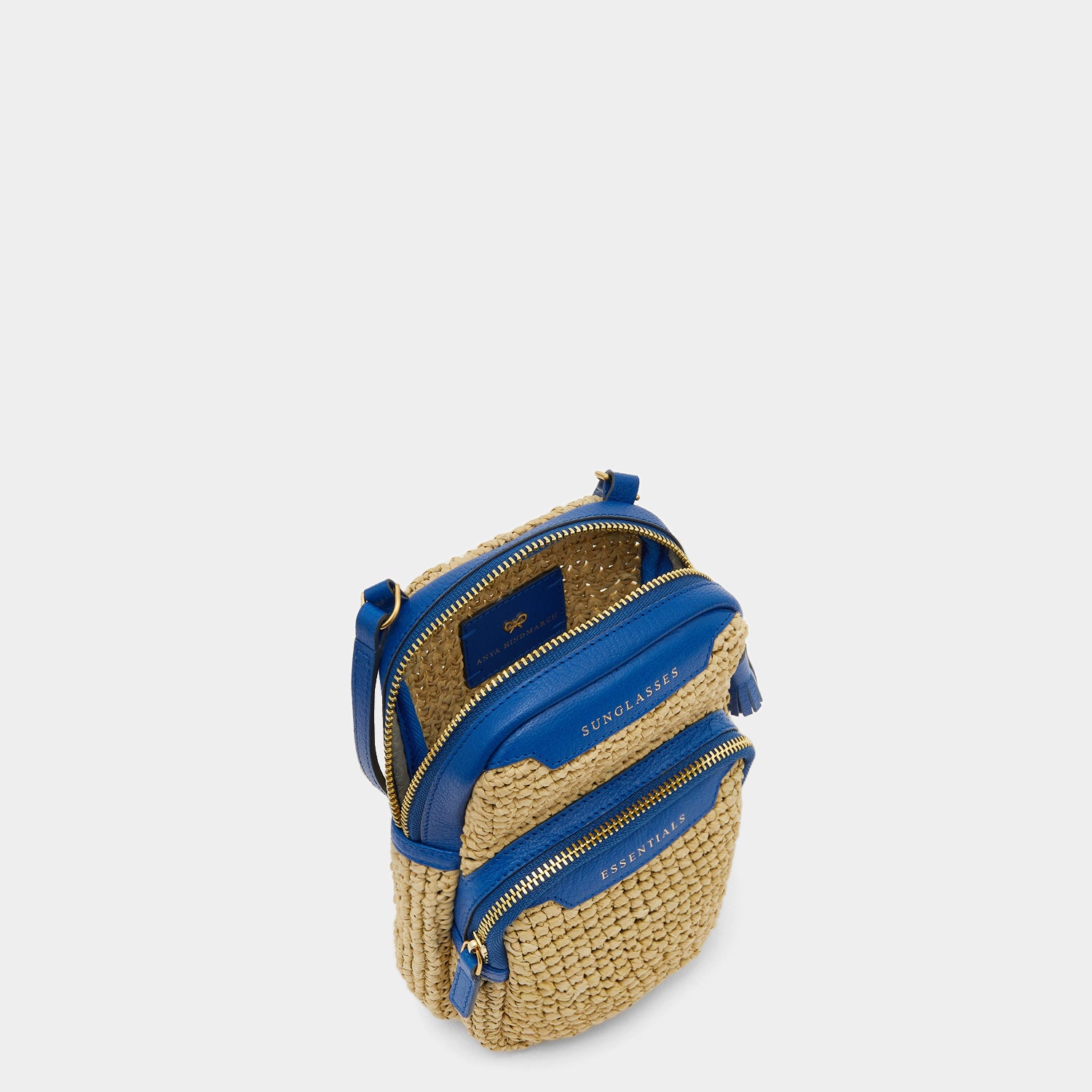 Raffia Essentials Cross-body -

                  
                    Raffia in Electric Blue -
                  

                  Anya Hindmarch UK
