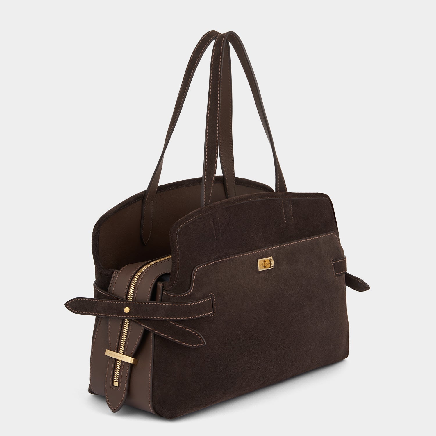 Wilson Shoulder Bag -

                  
                    Suede in Truffle -
                  

                  Anya Hindmarch UK
