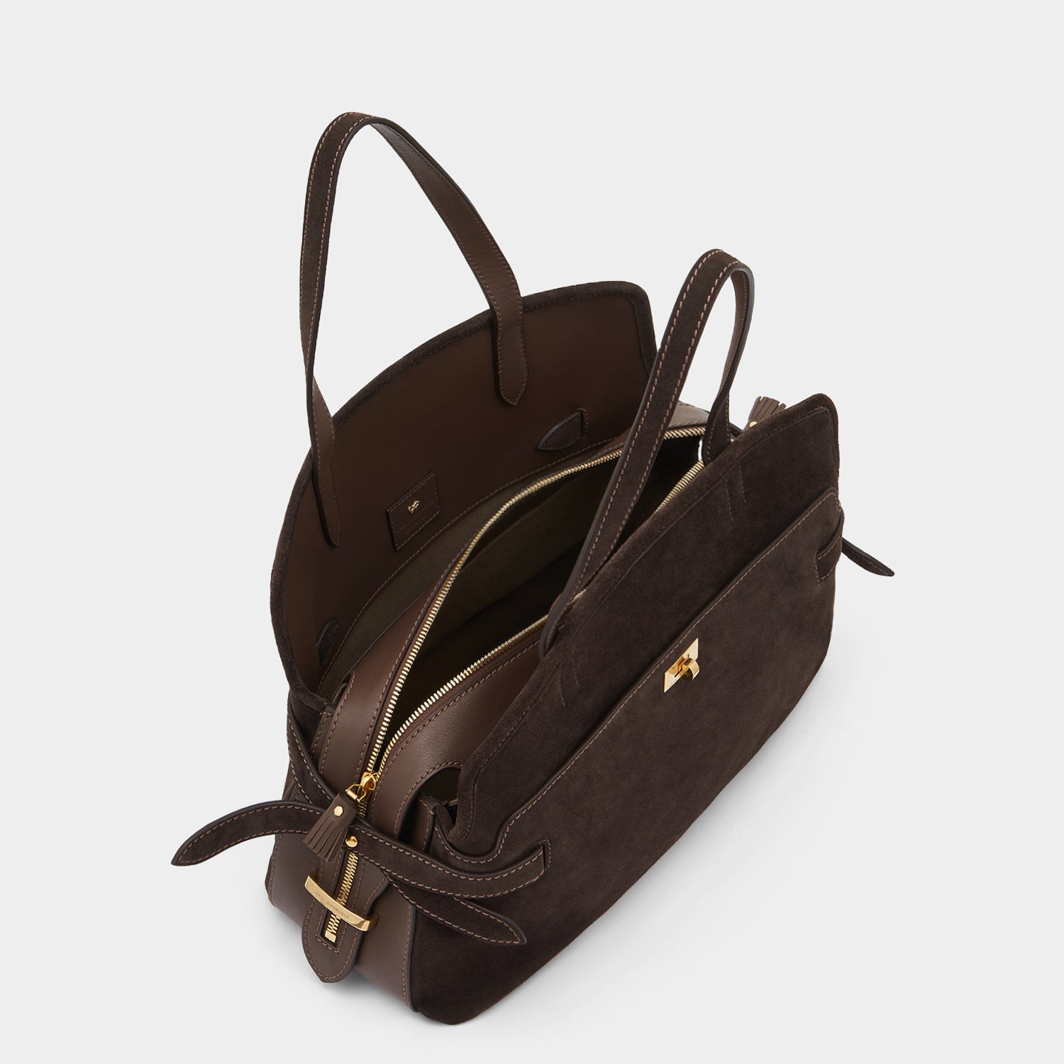 Wilson Shoulder Bag -

                  
                    Suede in Truffle -
                  

                  Anya Hindmarch UK
