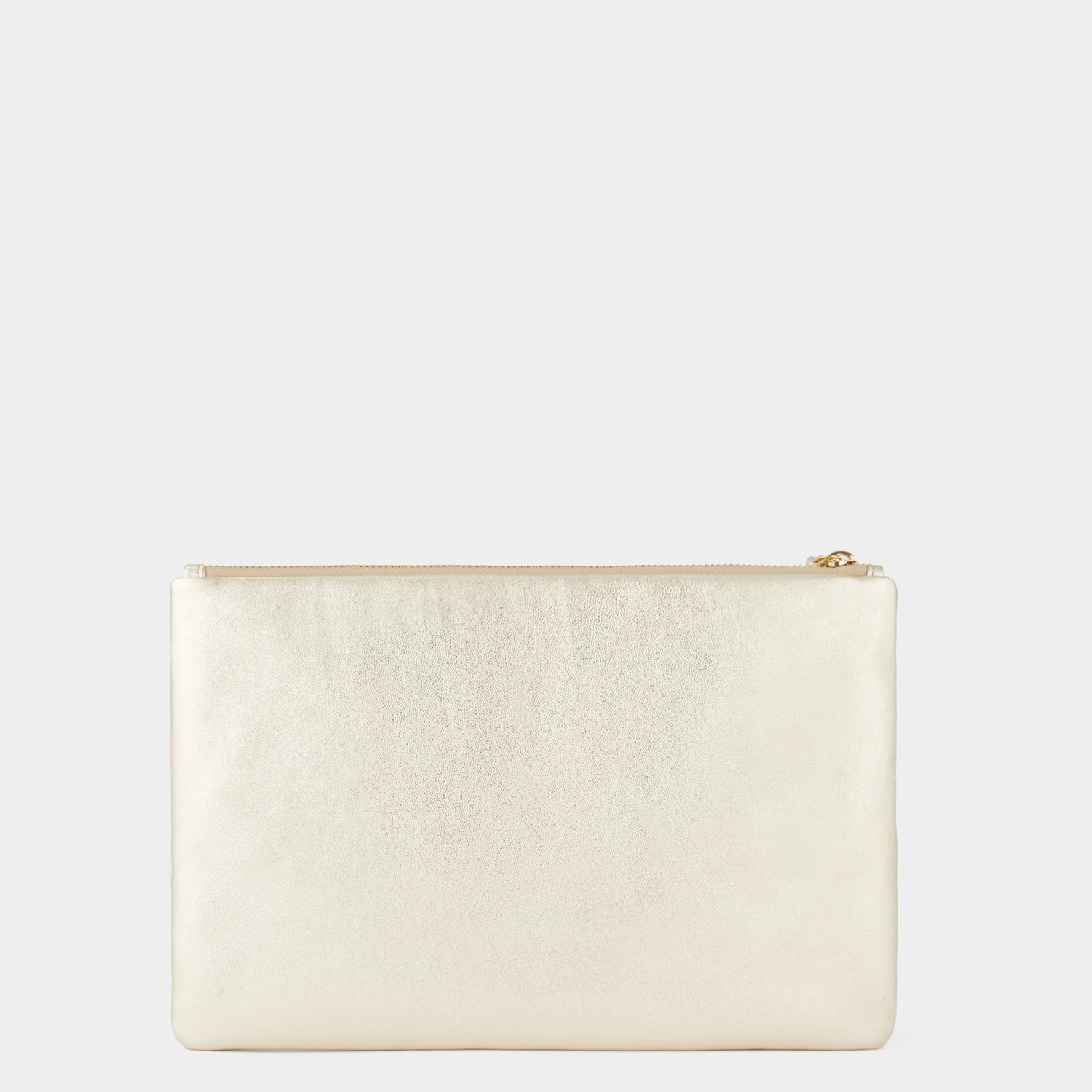 Georgiana Clutch -

                  
                    Metallic Leather in Light Gold -
                  

                  Anya Hindmarch UK
