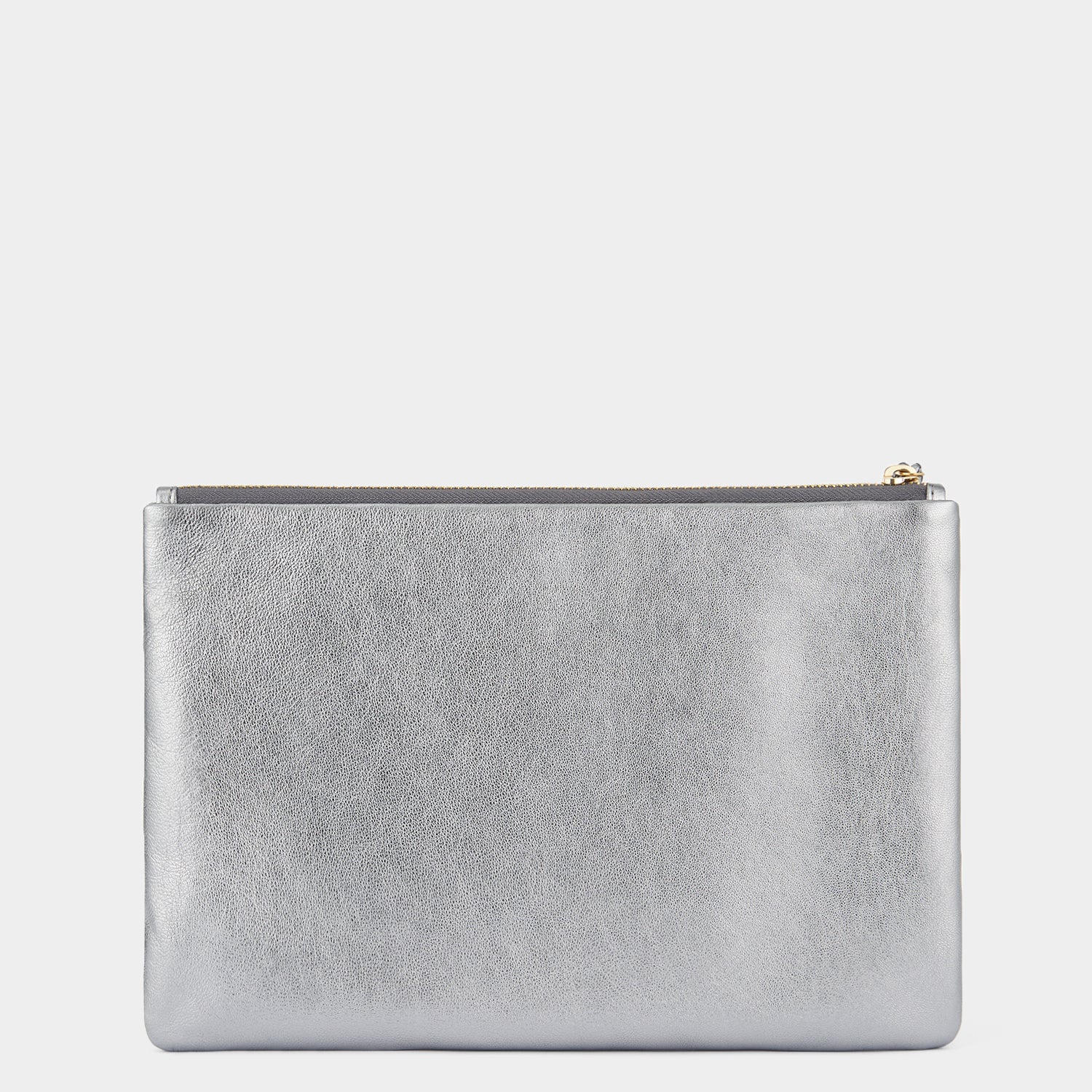 Georgiana Clutch -

                  
                    Metallic Leather in Steel -
                  

                  Anya Hindmarch UK
