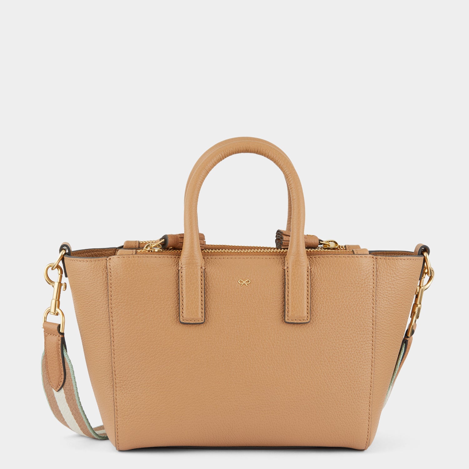 Micro Ebury -

                  
                    Tumbled Matt Leather in Nude -
                  

                  Anya Hindmarch UK
