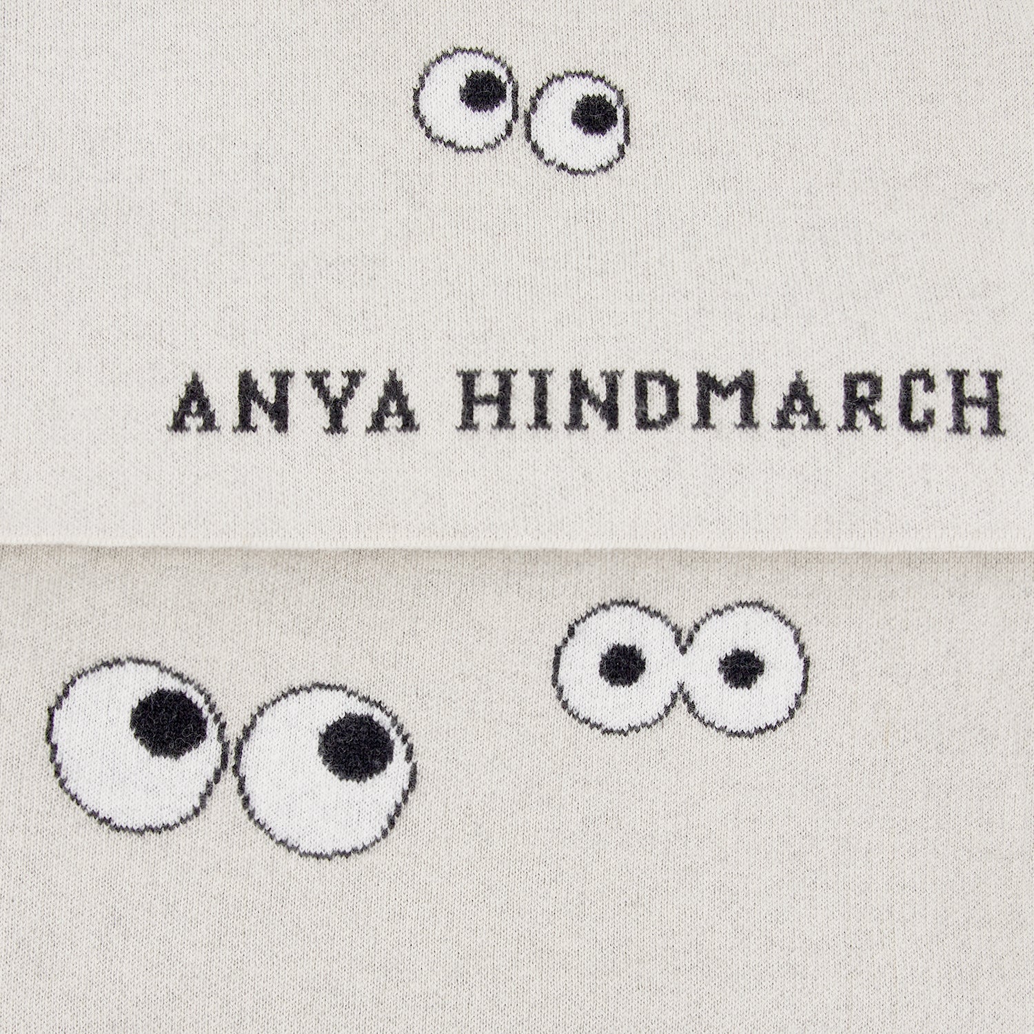All Over Eyes Blanket -

                  
                    Lambswool in Grey White -
                  

                  Anya Hindmarch UK
