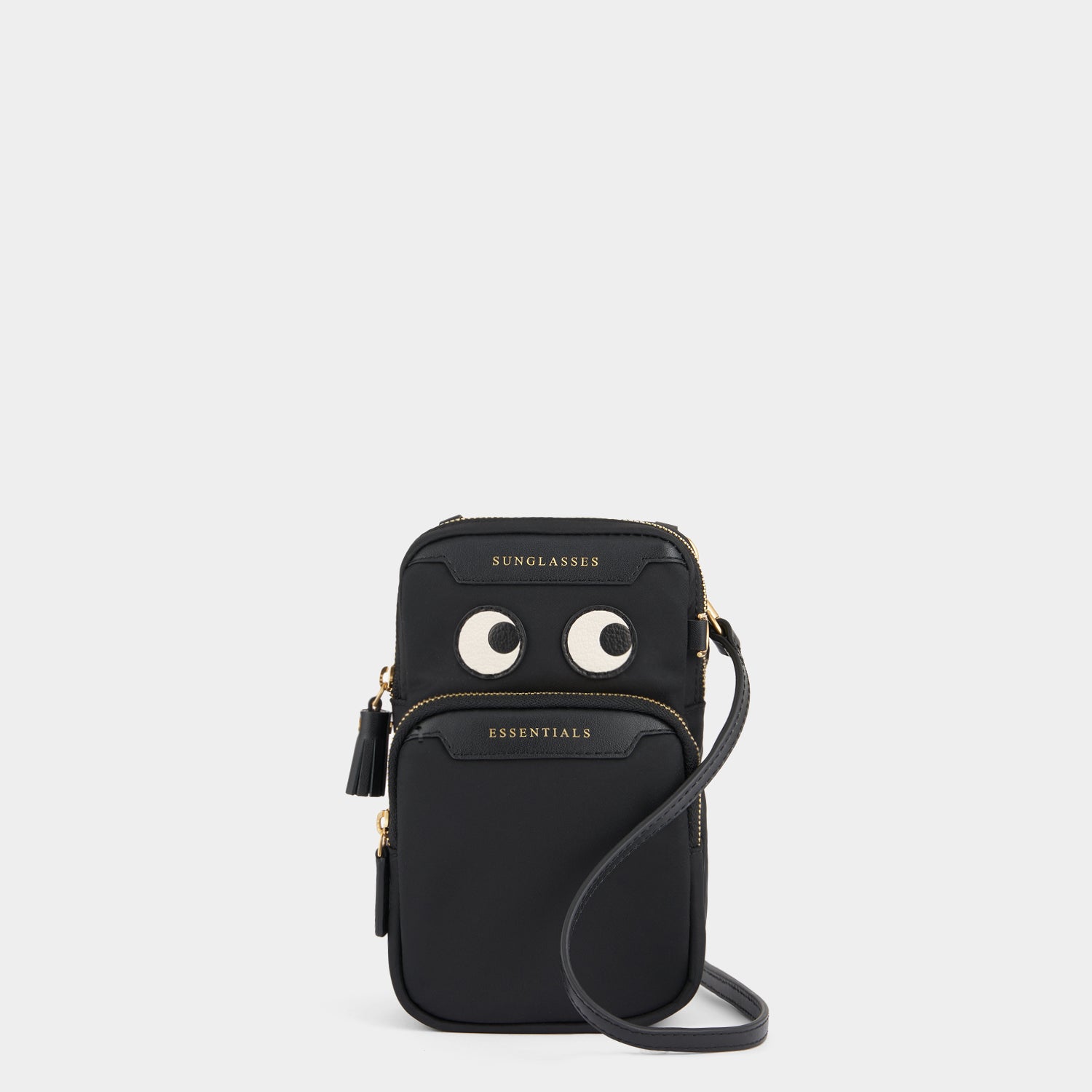 Eyes Essentials Cross-body -

                  
                    Regenerated ECONYL® in Black -
                  

                  Anya Hindmarch UK
