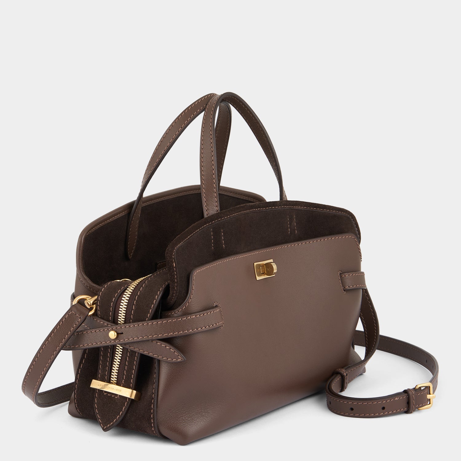 Wilson Cross-body -

                  
                    Calf Leather in Truffle -
                  

                  Anya Hindmarch UK
