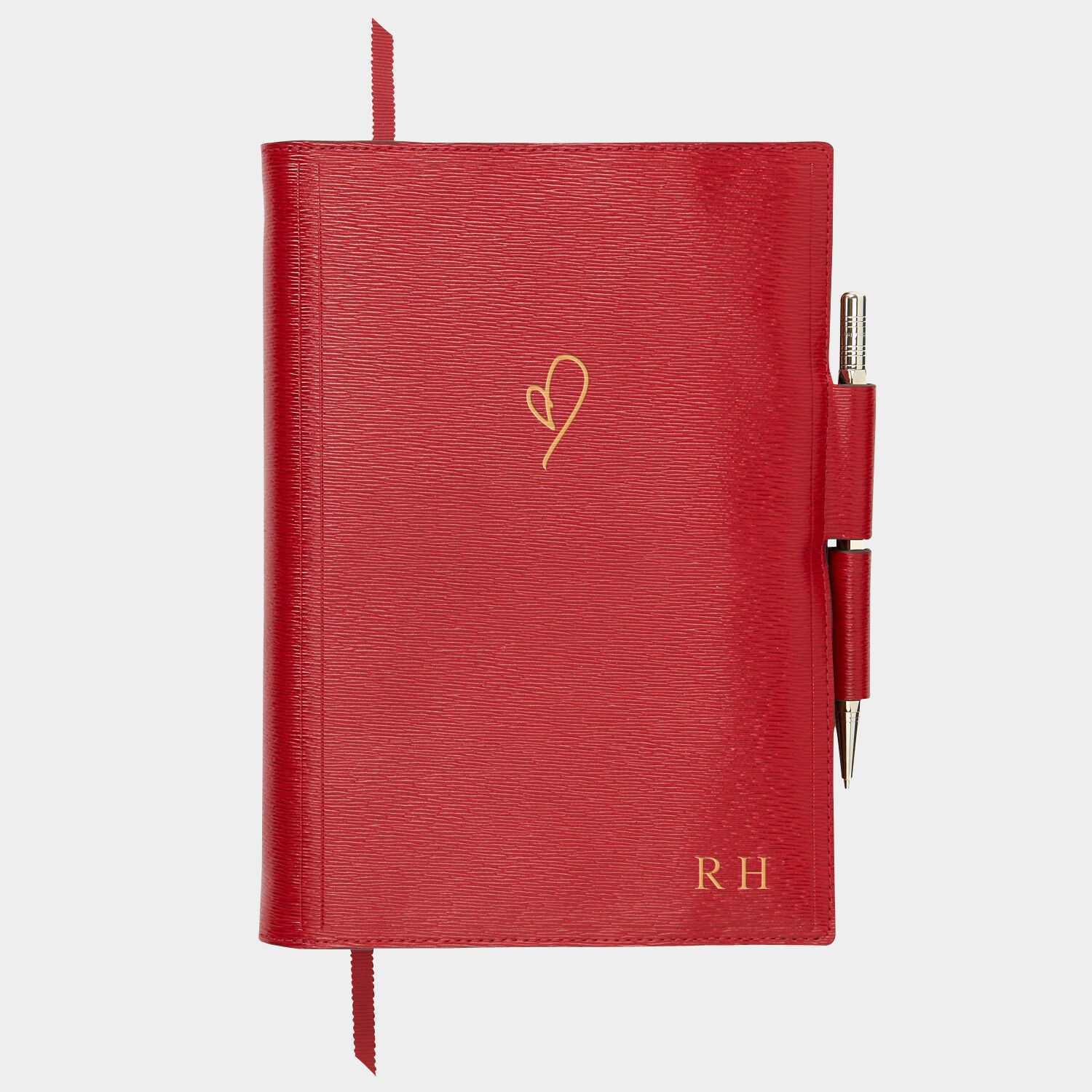 Bespoke A5 Two Way Journal -

                  
                    London Grain in Red -
                  

                  Anya Hindmarch UK
