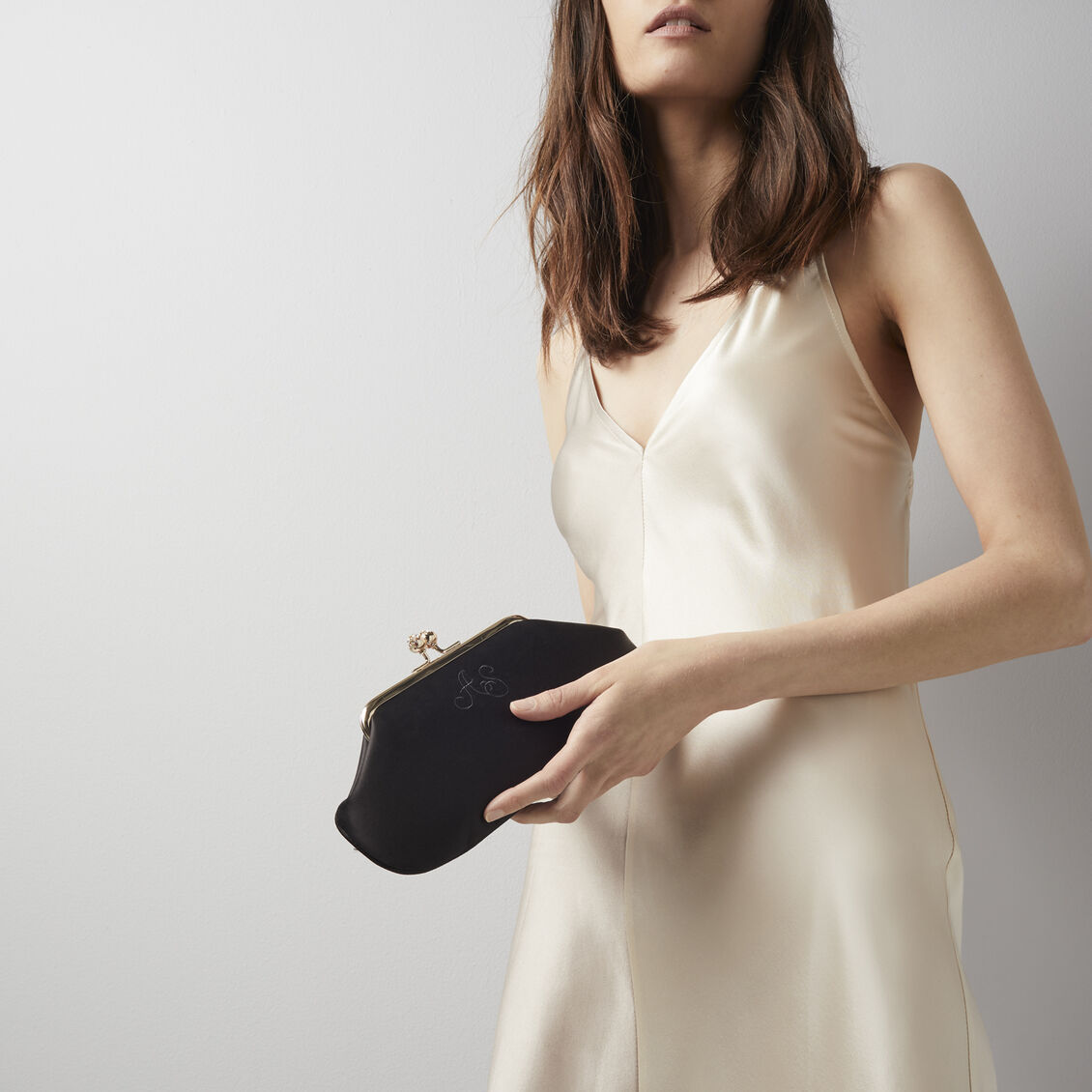 Bespoke Maud -

                  
                    Satin in Ink Black -
                  

                  Anya Hindmarch UK

