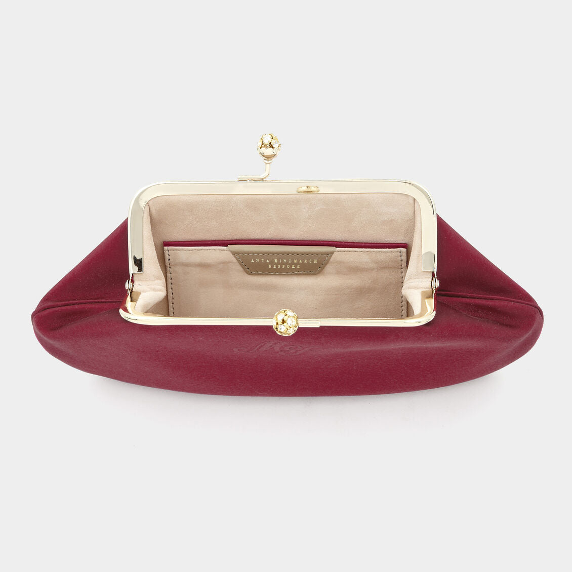 Bespoke Maud Clutch -

                  
                    Satin in Claret -
                  

                  Anya Hindmarch UK
