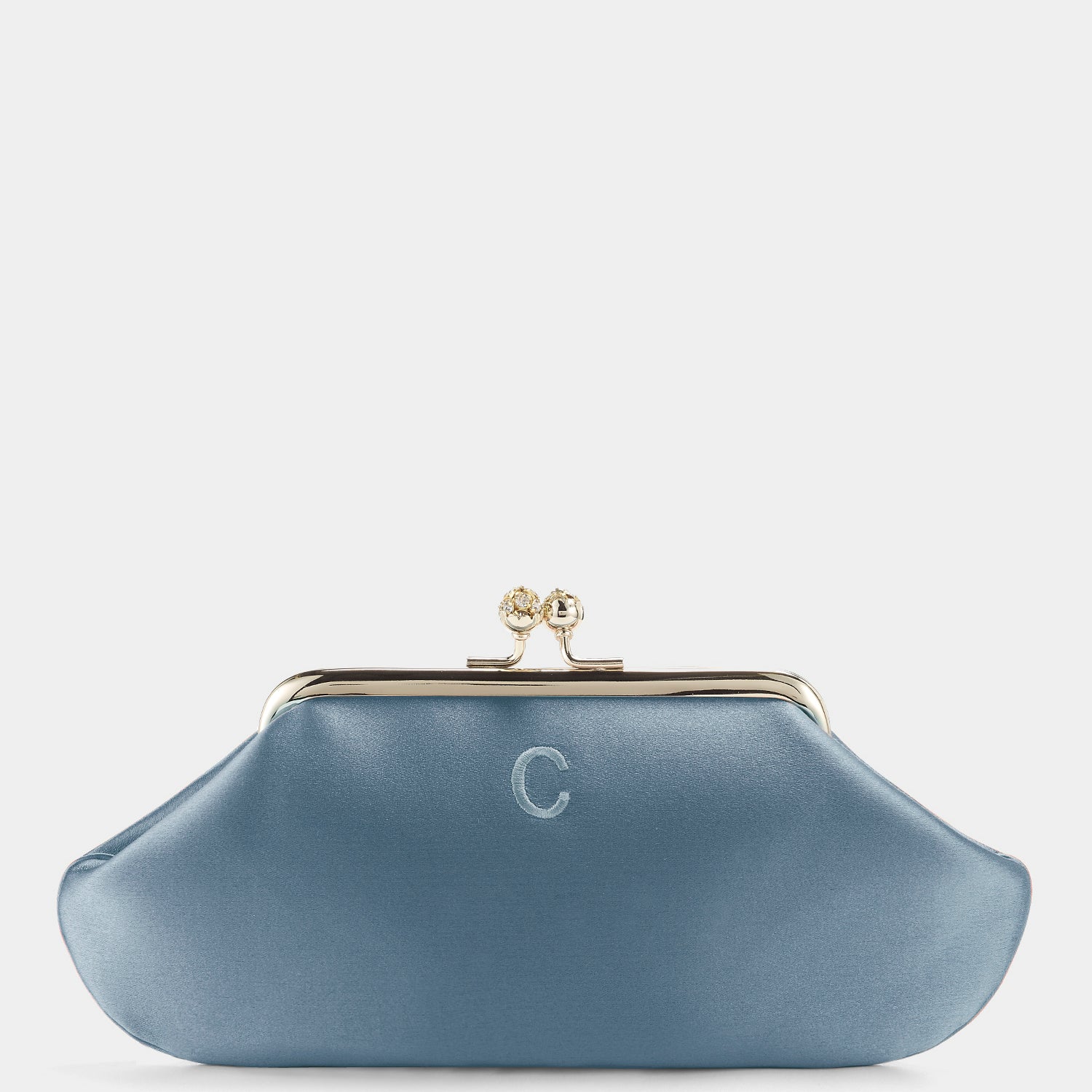 Bespoke Maud Clutch -

                  
                    Satin in Sky Blue -
                  

                  Anya Hindmarch UK
