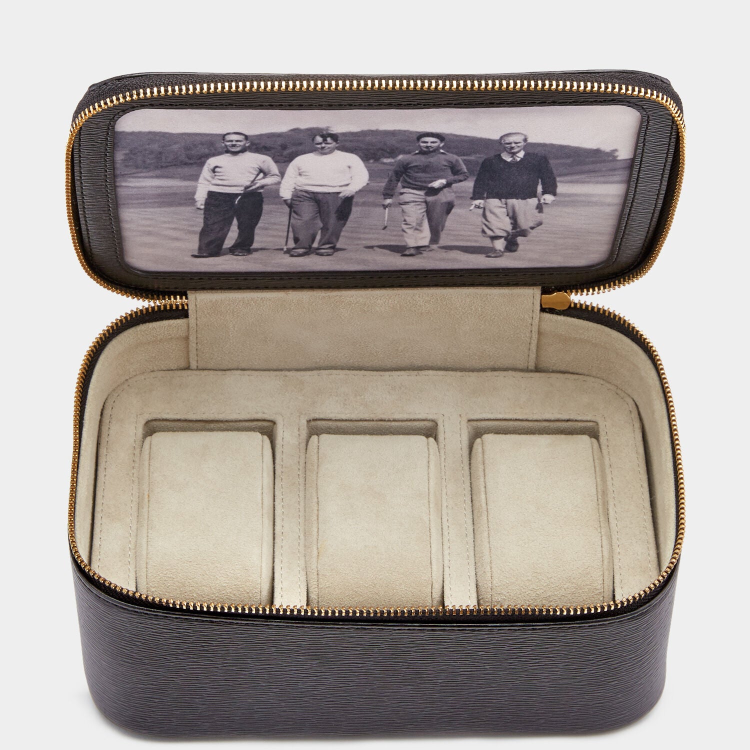 Bespoke Travel Watch Box -

                  
                    London Grain in Black -
                  

                  Anya Hindmarch UK
