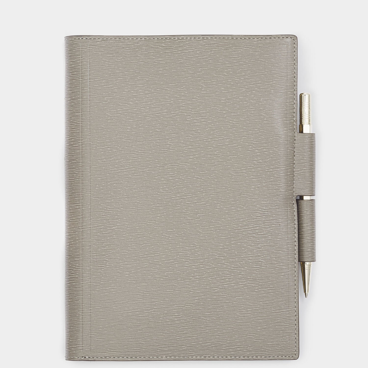 Bespoke A5 Two Way Journal -

                  
                    London Grain in Medium Grey -
                  

                  Anya Hindmarch UK
