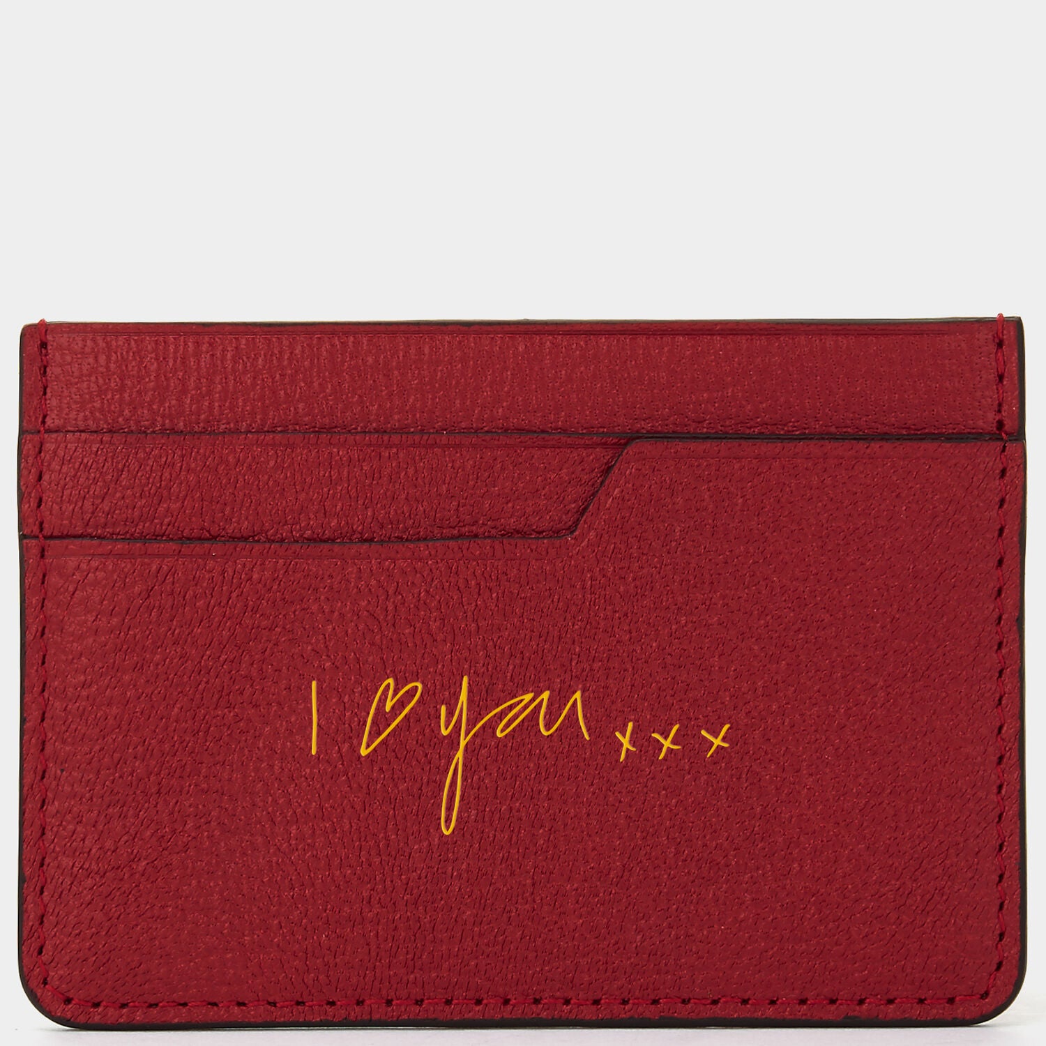 Bespoke Filing Card Case -

                  
                    London Grain in Red -
                  

                  Anya Hindmarch UK
