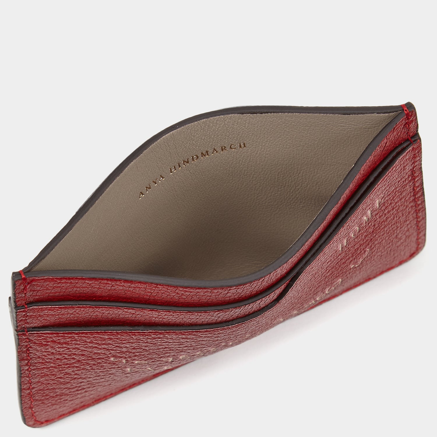 Bespoke Filing Card Case -

                  
                    London Grain in Red -
                  

                  Anya Hindmarch UK
