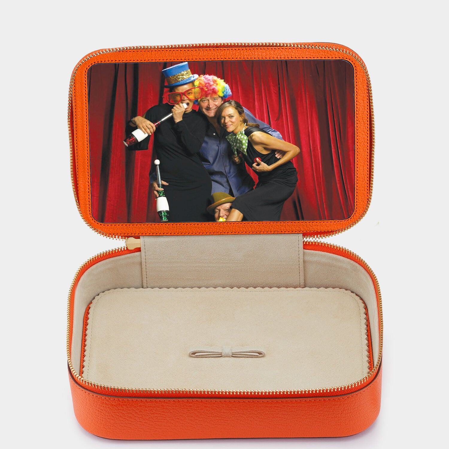 Bespoke Large Keepsake Box -

                  
                    Capra in Clementine -
                  

                  Anya Hindmarch UK
